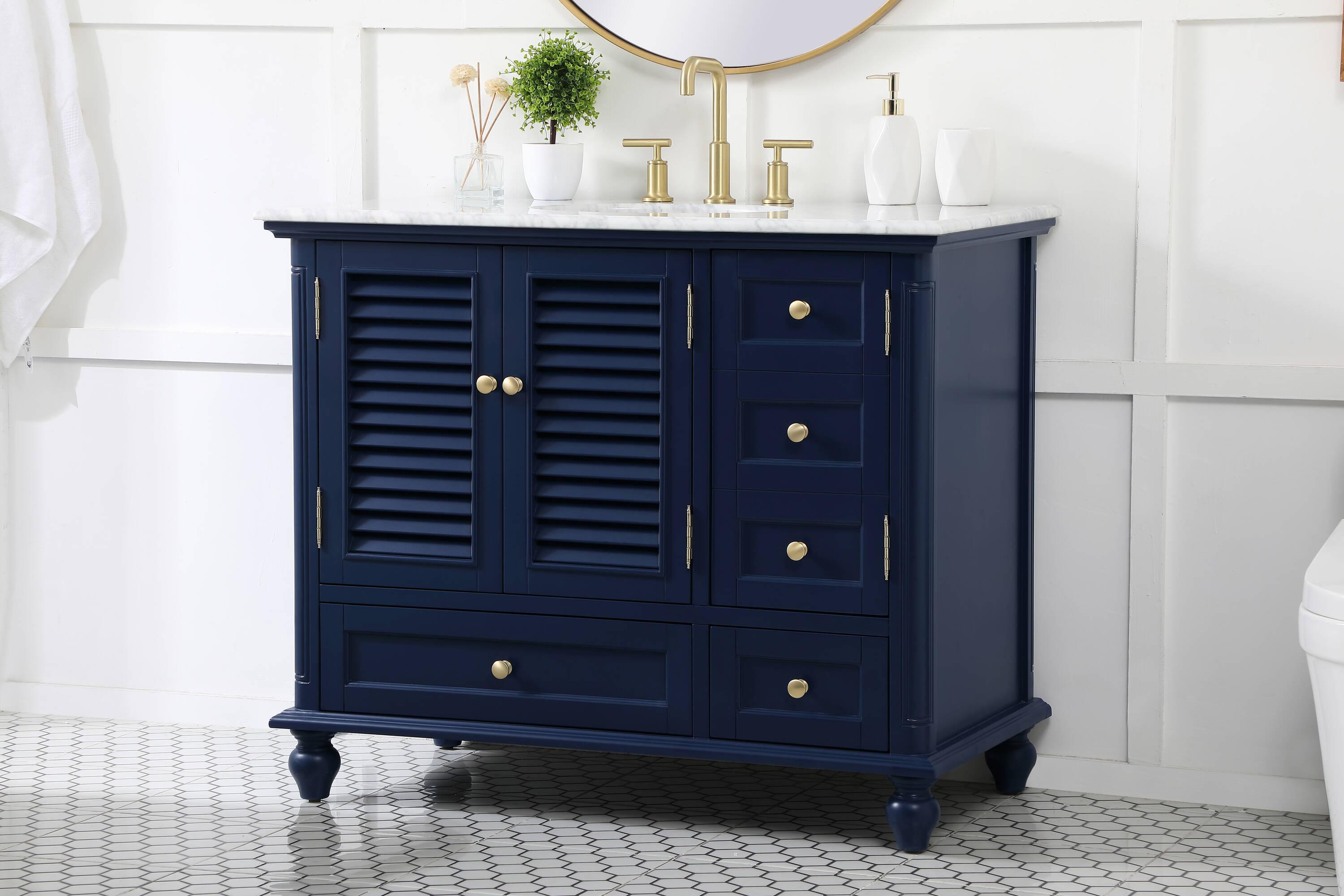 Elegant Kitchen and Bath Elegant Kitchen and Bath 42 Inch Single Bathroom Vanity