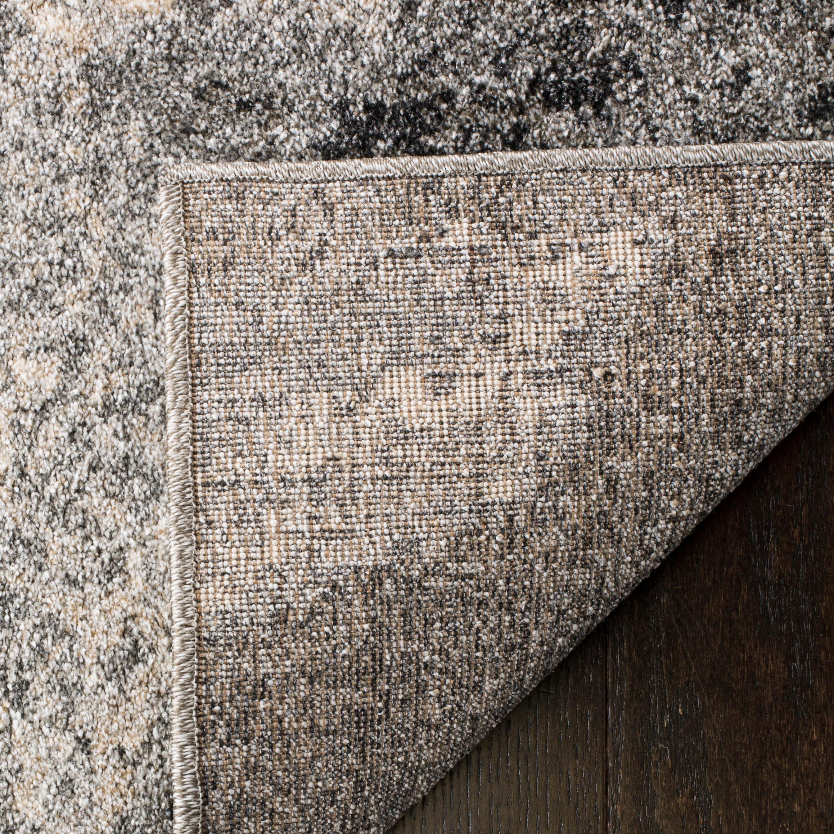 Retro RET2891 Power Loomed Indoor Runner Rug - Grey/Ivory - 2'3"x11' - Safavieh.