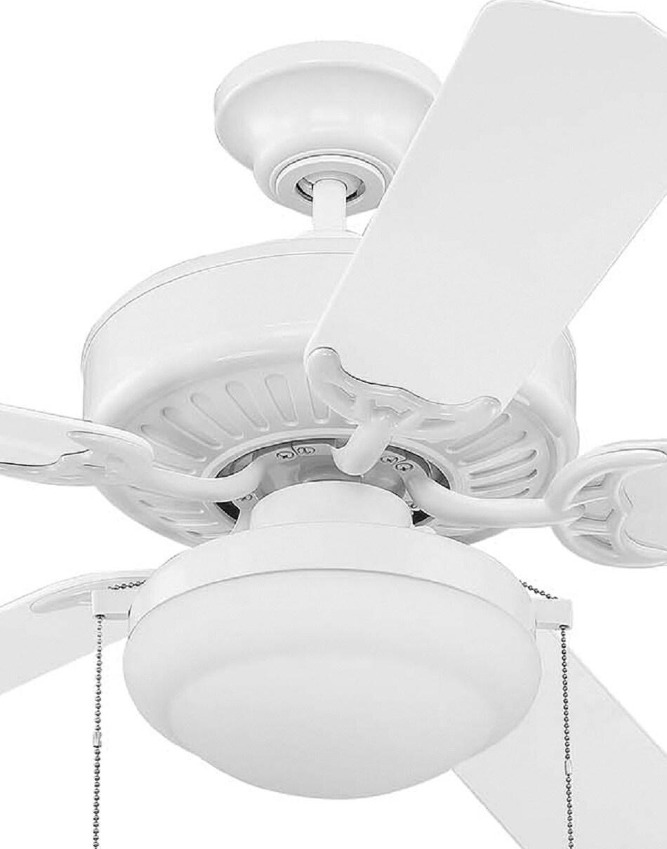 Craftmade End525pc1 Enduro 52" 5 Blade Indoor / Outdoor Dual-Mount Ceiling Fan - White