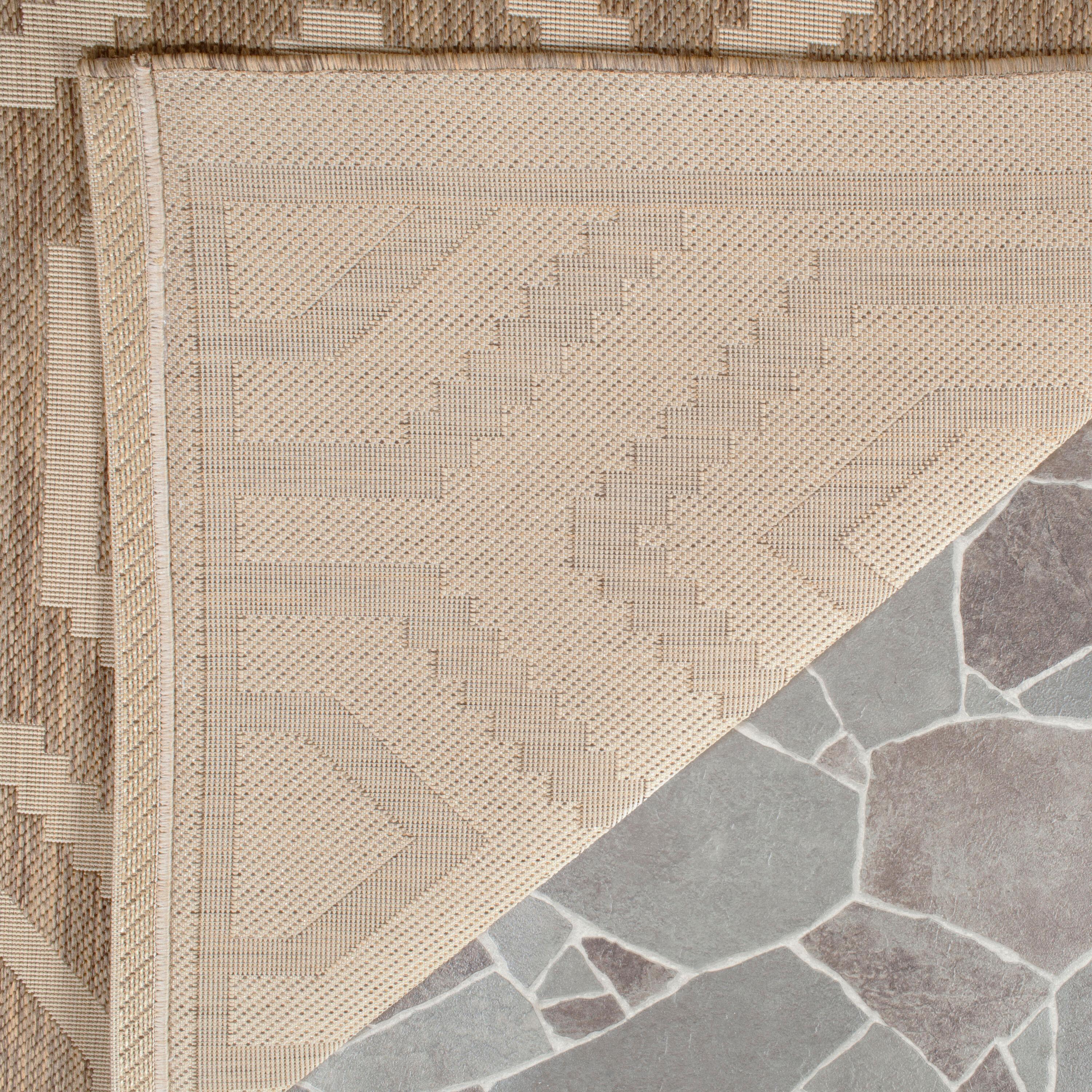 Safavieh Courtyard Amelia Geometric Indoor/Outdoor Area Rug, 9' x 12', Brown/Bone