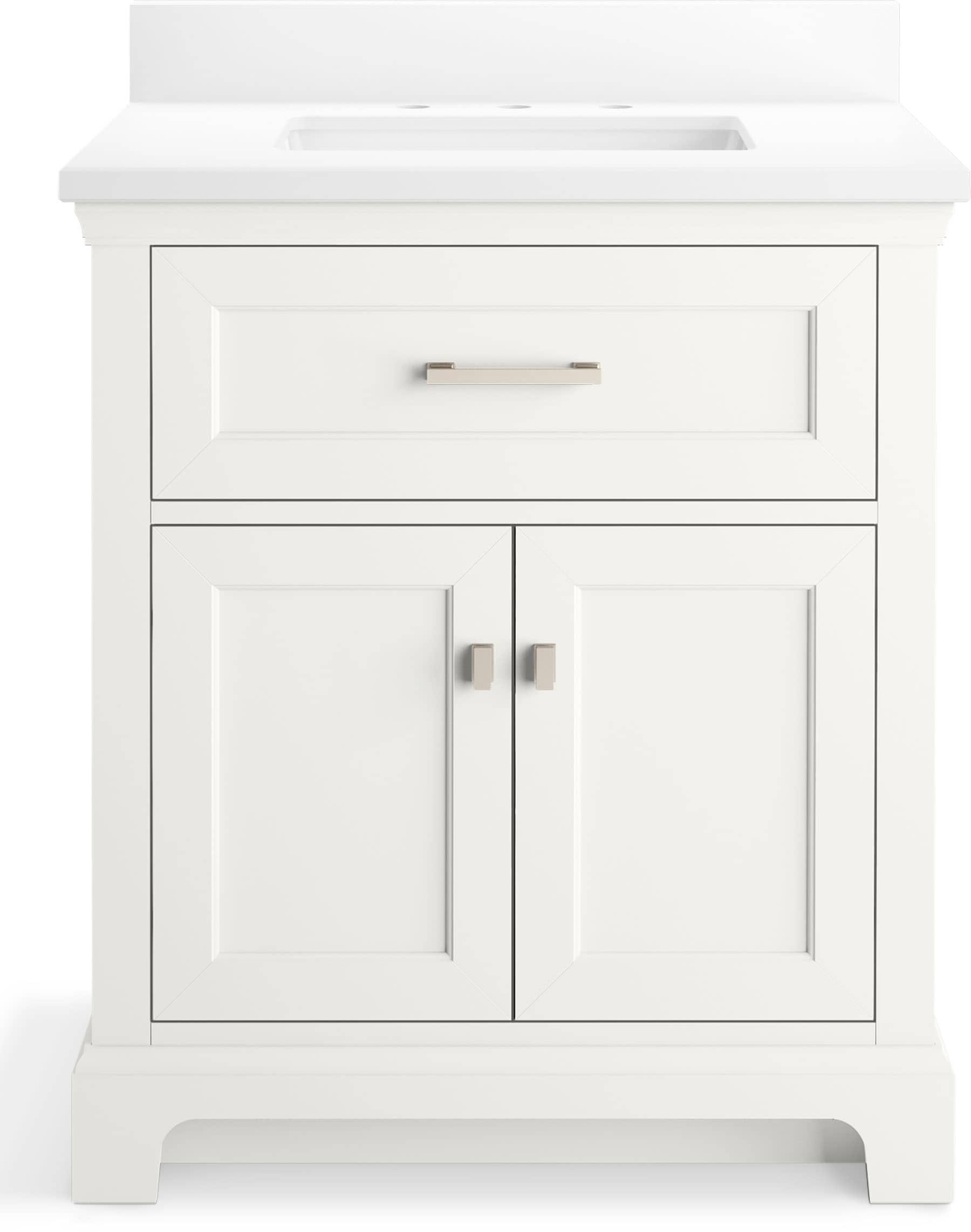 Charlemont 30 In. Bathroom Vanity Cabinet With Sink And Quartz Top