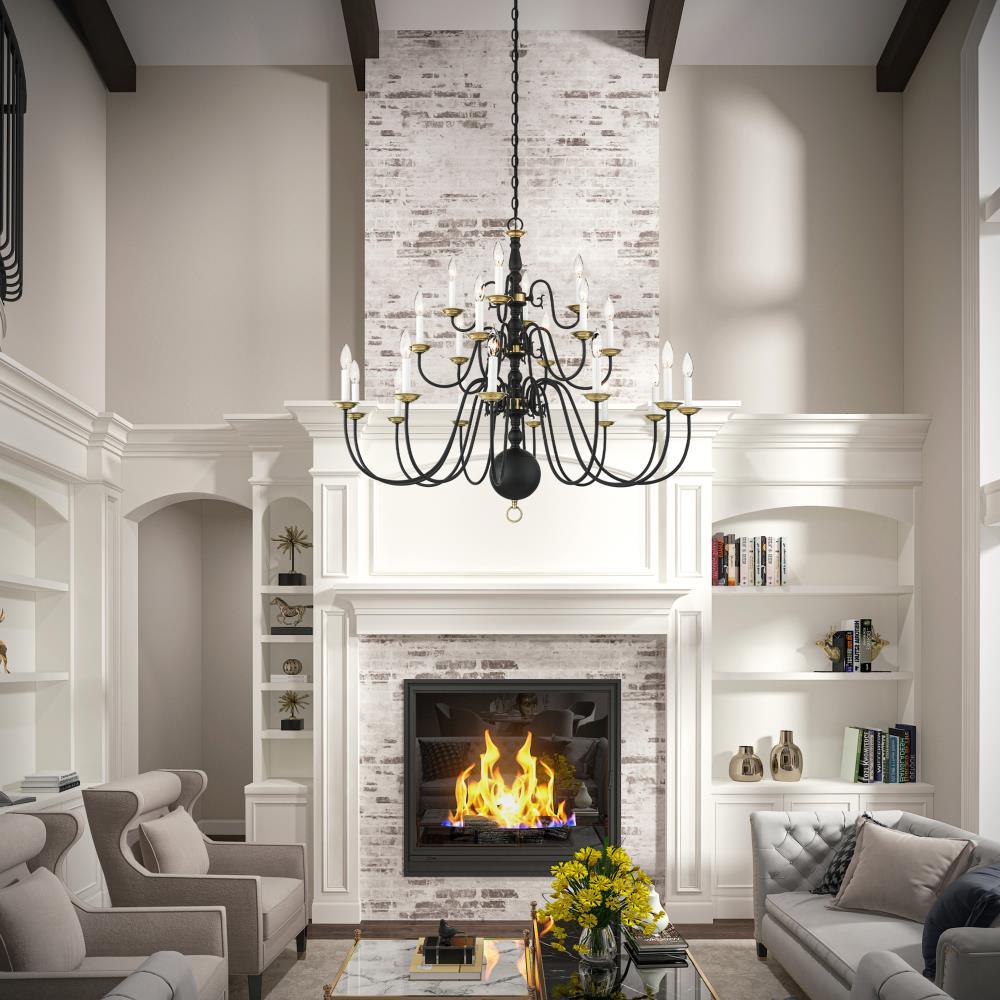Livex Lighting Williamsburgh 22 - Light Chandelier in  Black