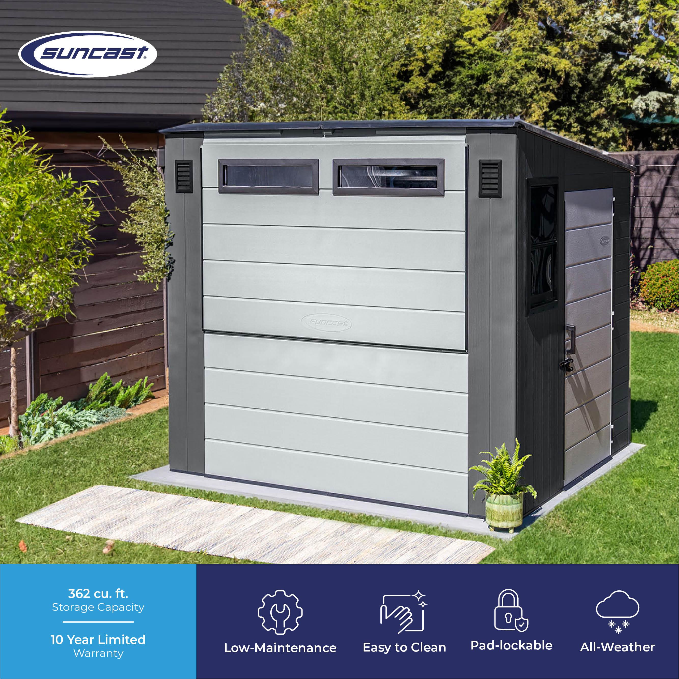 Suncast 8 ft. x 7 ft. Cabana Entertainment Shed