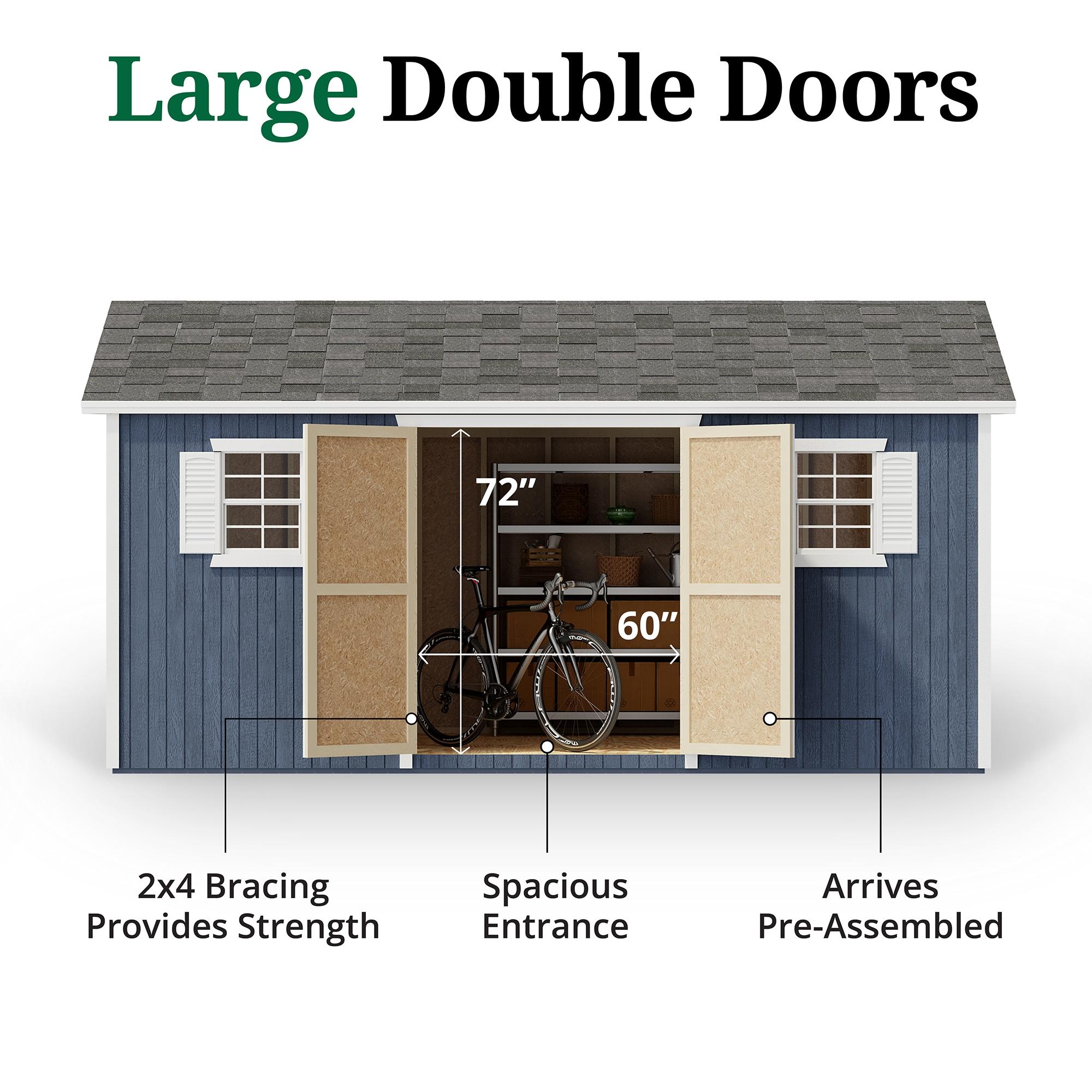 Little Cottage Co. Classic Workshop Outdoor Wood Storage Shed