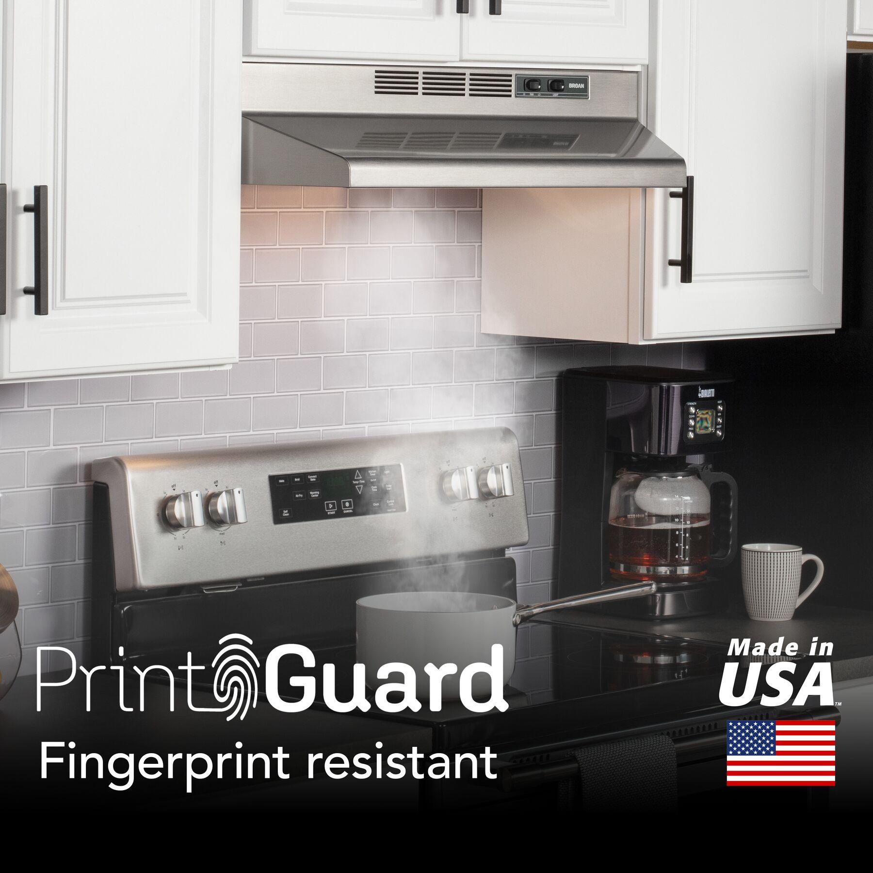 Broan® 36-Inch Ductless Under-Cabinet Range Hood, Stainless Finish