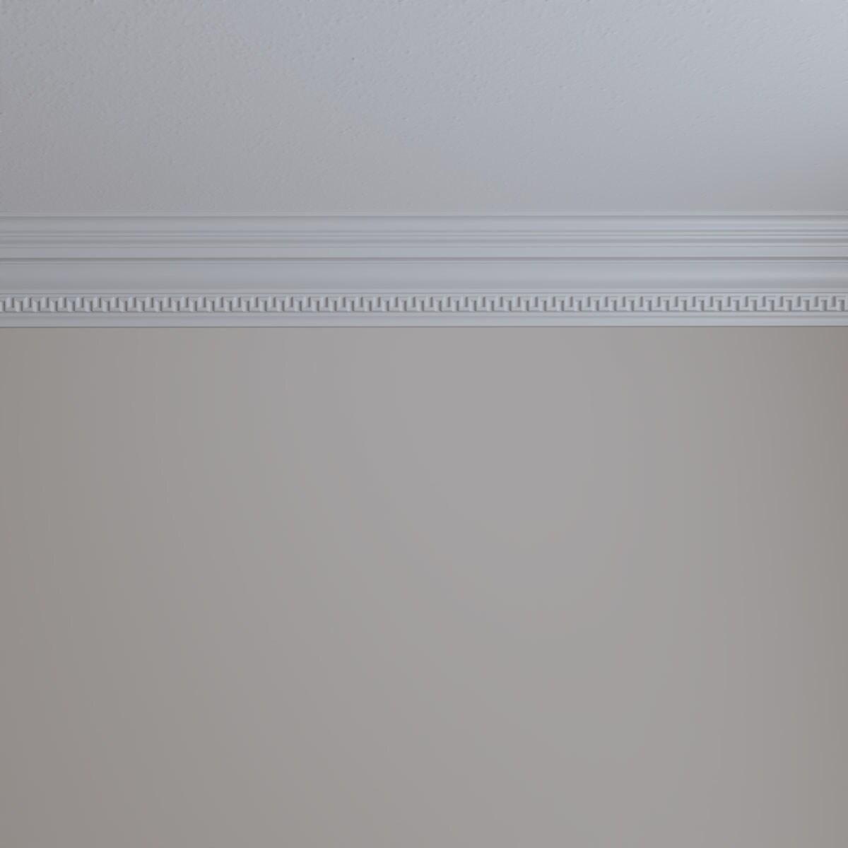 4 3/4"H x 3 3/8"P x 5 7/8"F x 94 1/2"L Nestor Crown Moulding