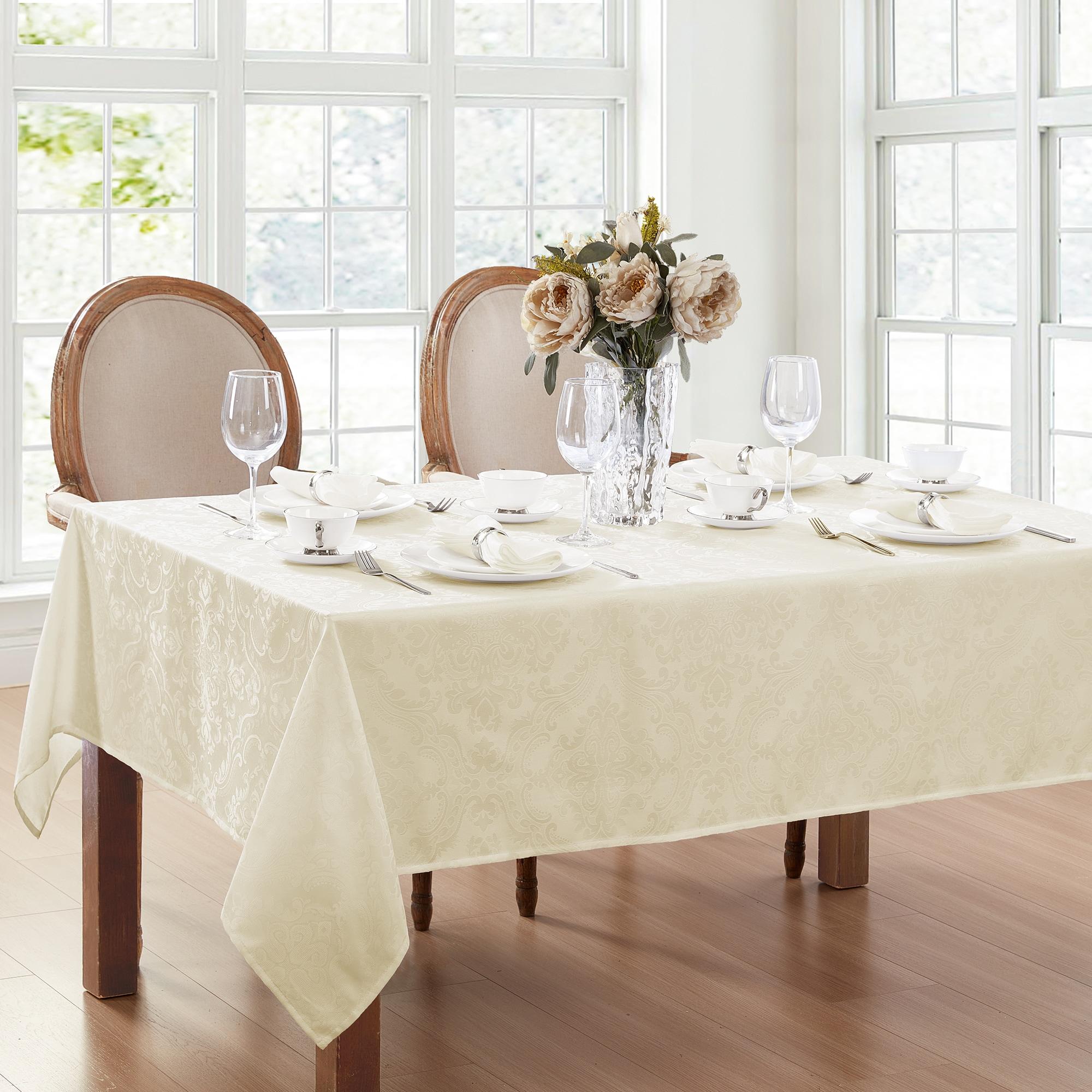 House of Hampton® Corson Woven Damask Jacquard Polyester Tablecloth