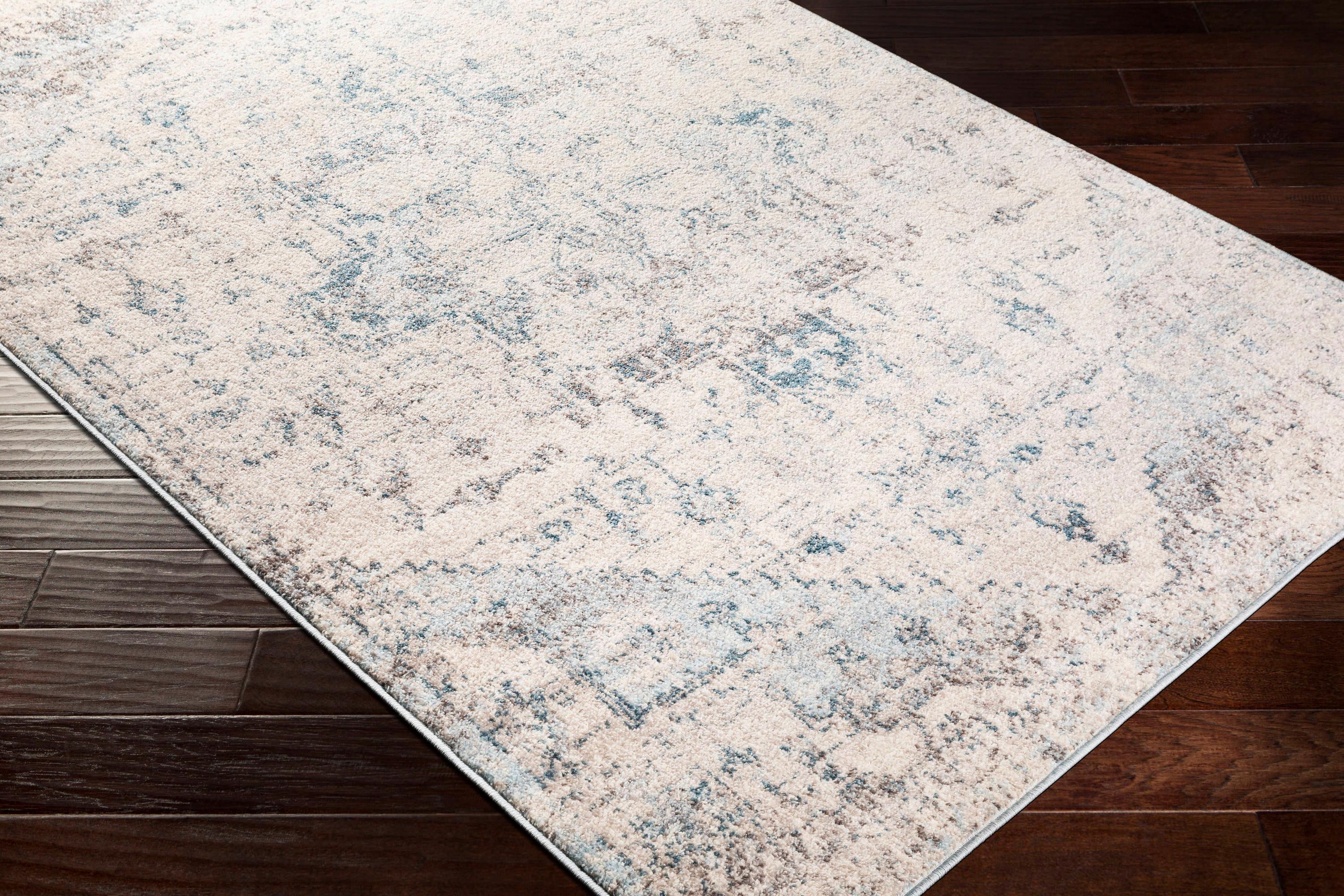 6'7"x9' Henderson Traditional Rugs Cream - Artistic Weavers: Medium Pile, Stain & Fade-Resistant, Living Room Rug