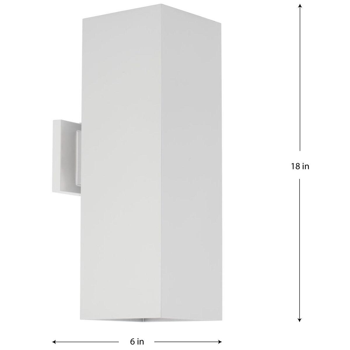 Progress Lighting, Crawford, 2-Light Outdoor Wall Light, Antique Bronze, Aluminum, LED, 3731 Lumens, Damp Rated