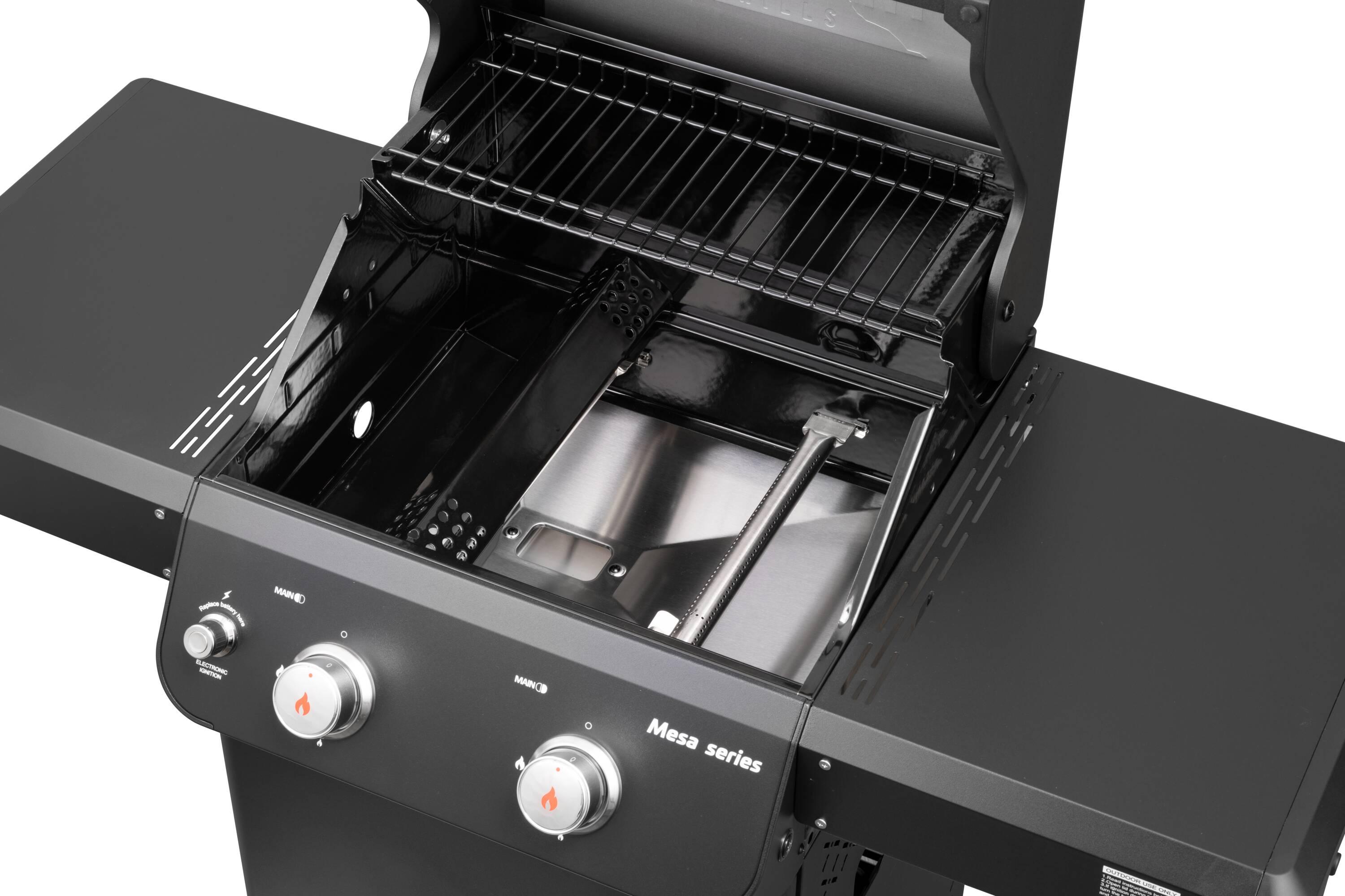 Monument Grills Mesa Series 2-Burner Free Standing Stailless Liquid Propane 24000 BTU Gas Grill with Cabinet