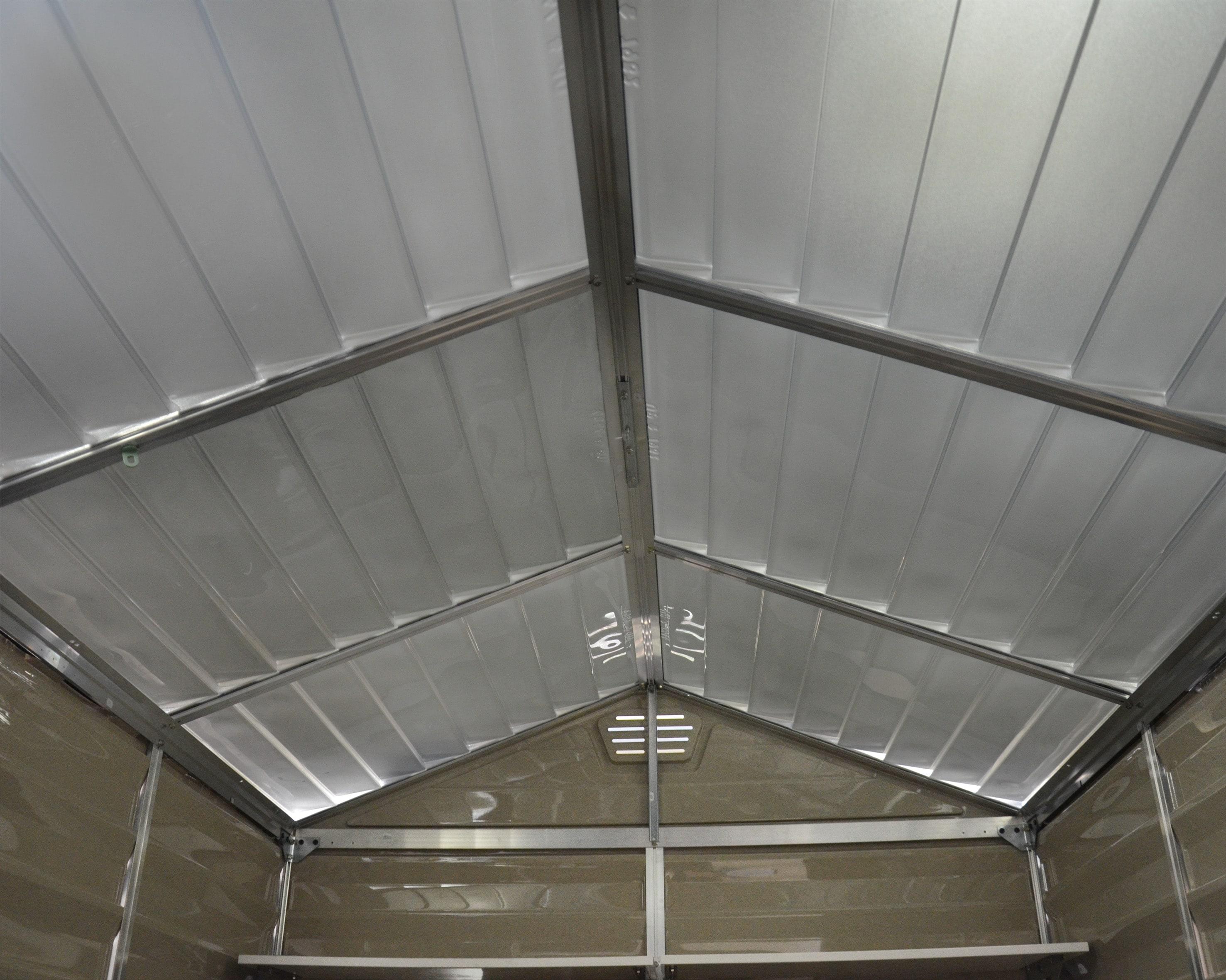 Canopia Palram - Canopia SkyLight 4 ft W x 6 ft D Polycarbonate Shed - Tan