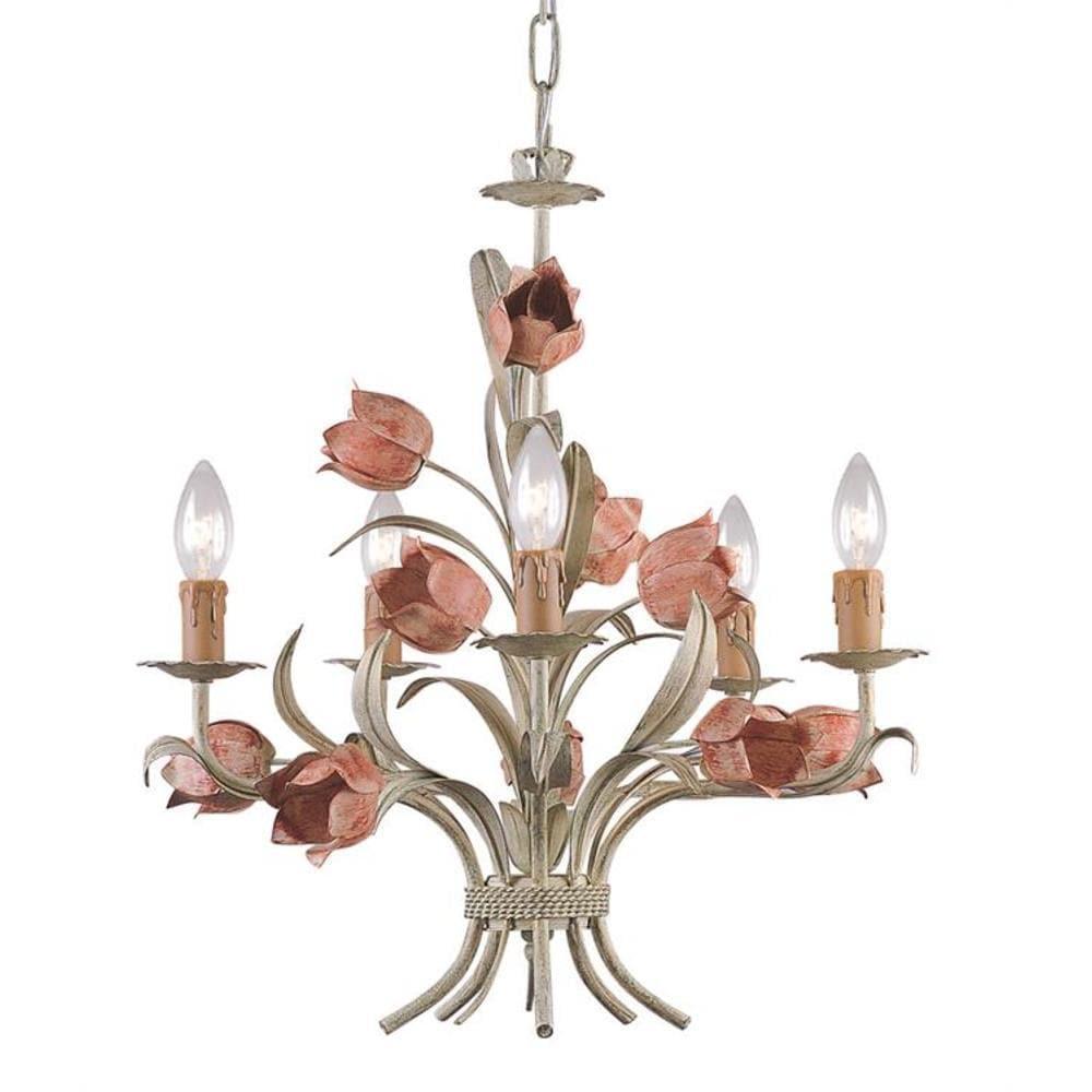Crystorama Lighting Southport 5 - Light Chandelier in Sage Rose