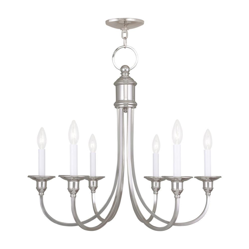 Livex Lighting Cranford 6 - Light Chandelier in  Polished Nickel