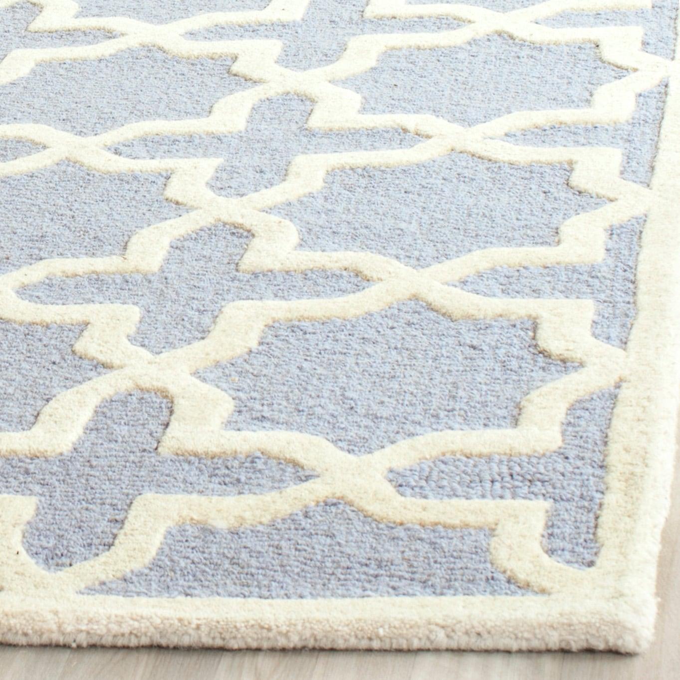 Cambridge CAM125 Tufted Indoor Area Rug - Light Blue/Ivory - 9'x12' - Safavieh