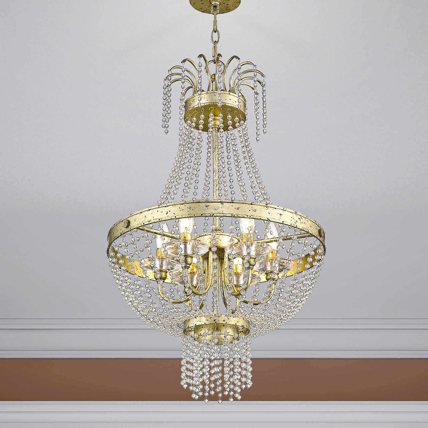 Livex Lighting Valentina 6 - Light Chandelier in  Winter Gold