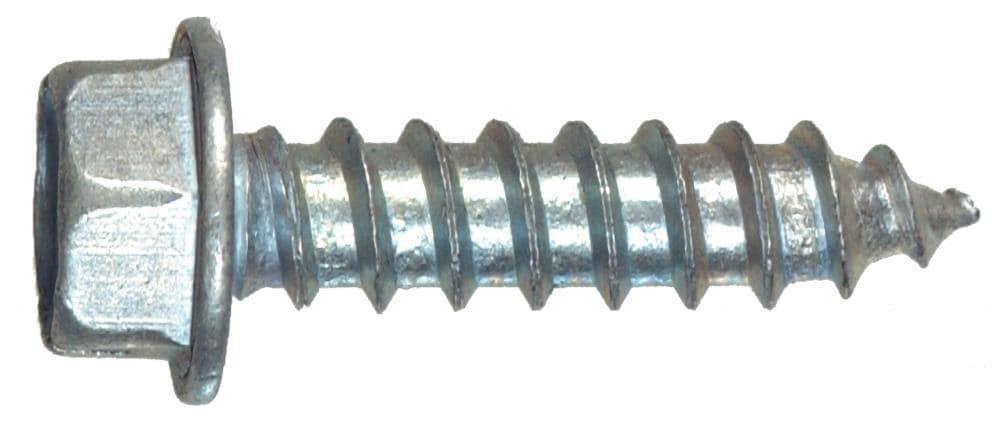 The Hillman Group 35106 Hex Washer Head Sheet Metal Screw 10 x 1/2 100-Pack