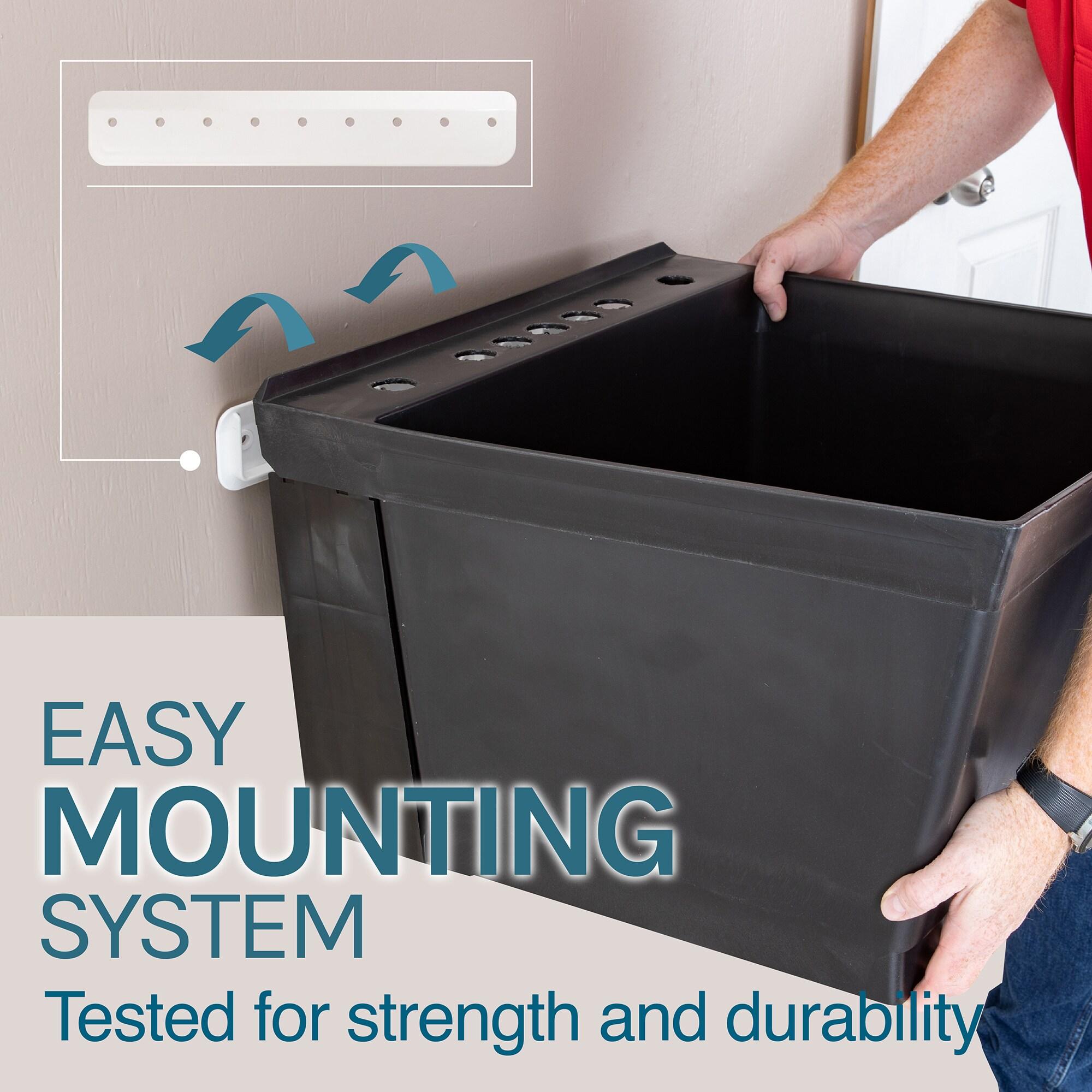 Utility-Sink 040 US3502BLK 23" L x 24" W Wall Mount Laundry Sink