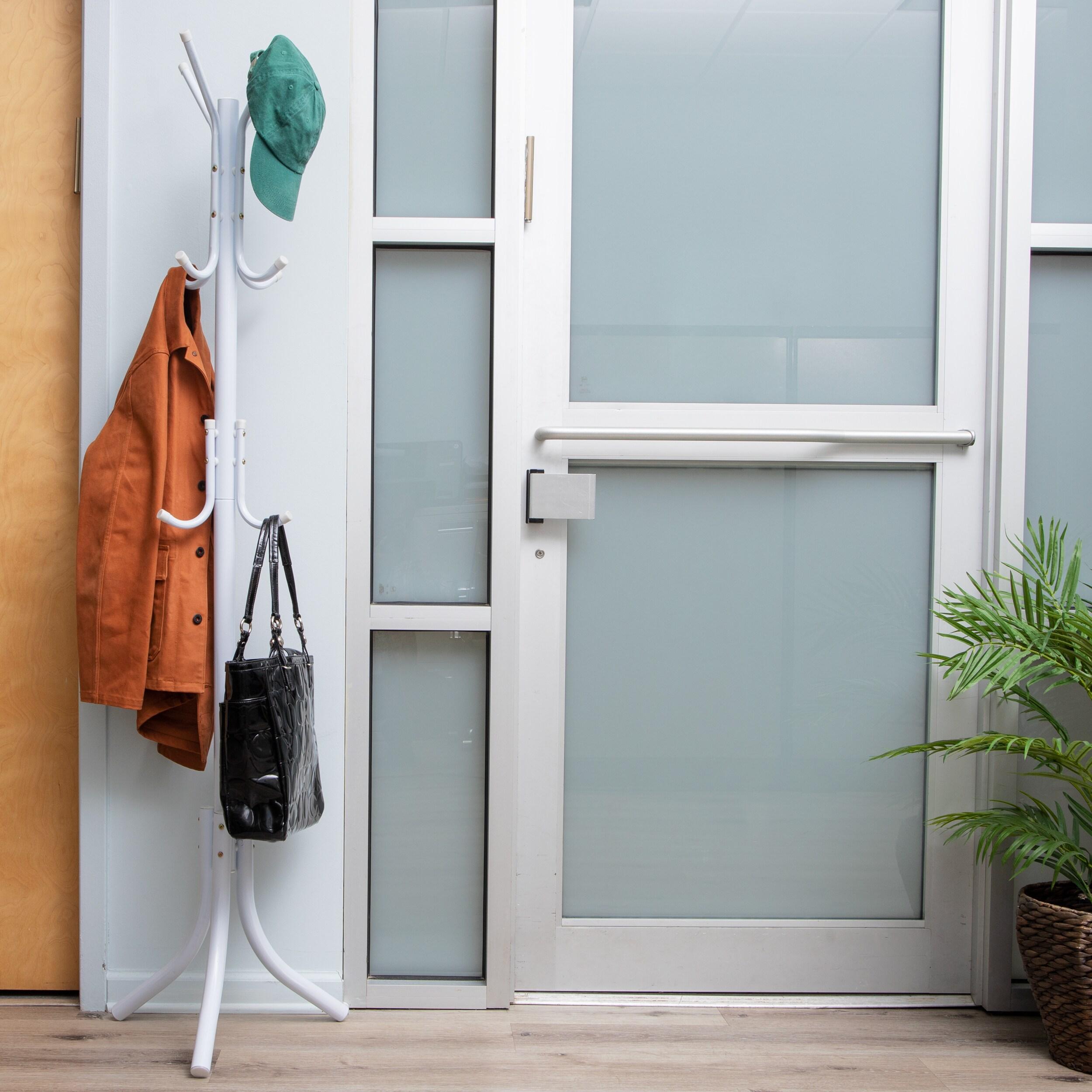 Mind Reader 3-Tier Standing Coat Rack, 11 Hooks, White