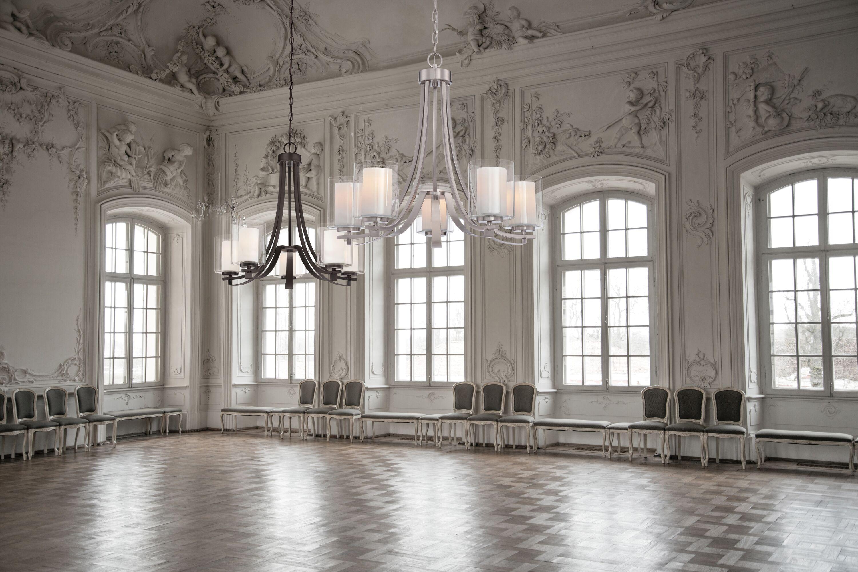 Minka Lavery 4105-84 Parsons Studio 5 Light Chandelier in Brushed Nickel