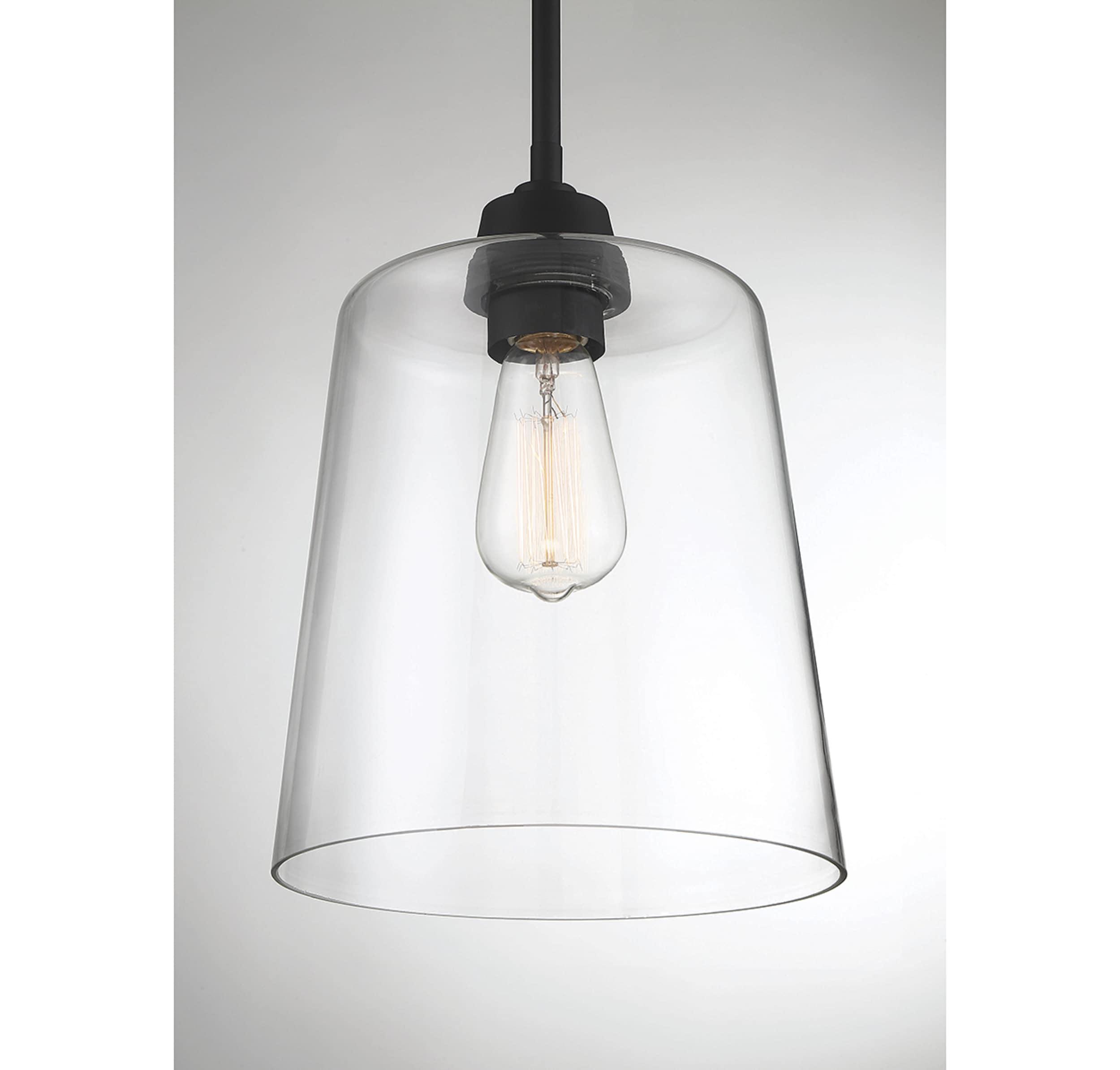 Trade Winds Lighting 1-Light Pendant Light In Matte Black