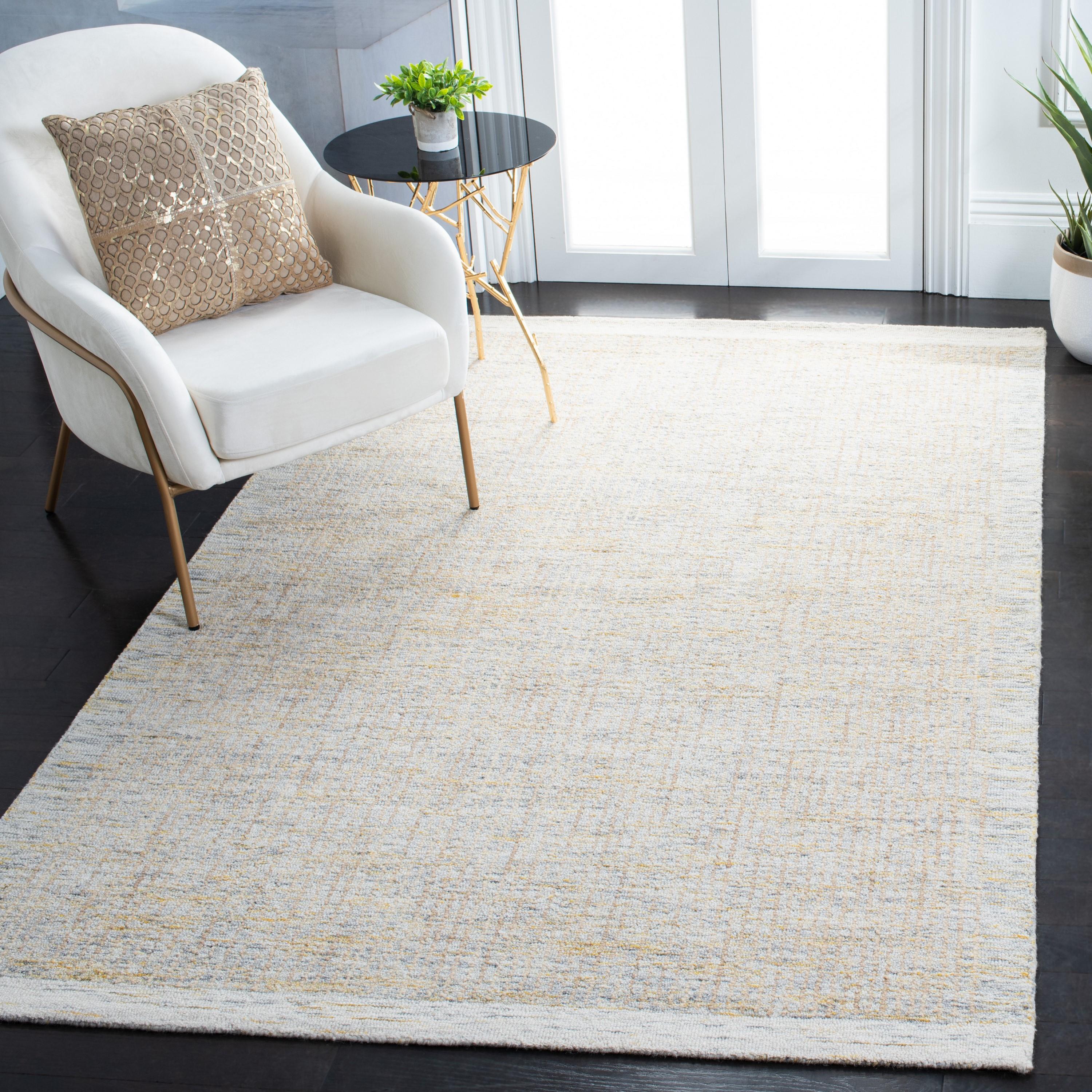 Metro MET151 Hand Tufted Indoor Area Rug - Ivory/Grey - 4'x6' - Safavieh