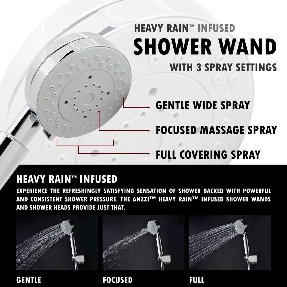 Lann 53'' Shower Panel with Fixed Shower Head