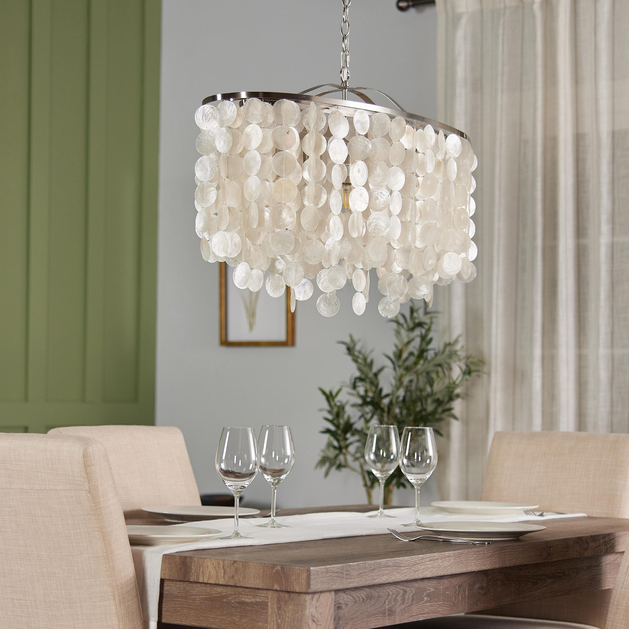 Vaxcel Elsa 5 - Light Pendant in  Satin Nickel