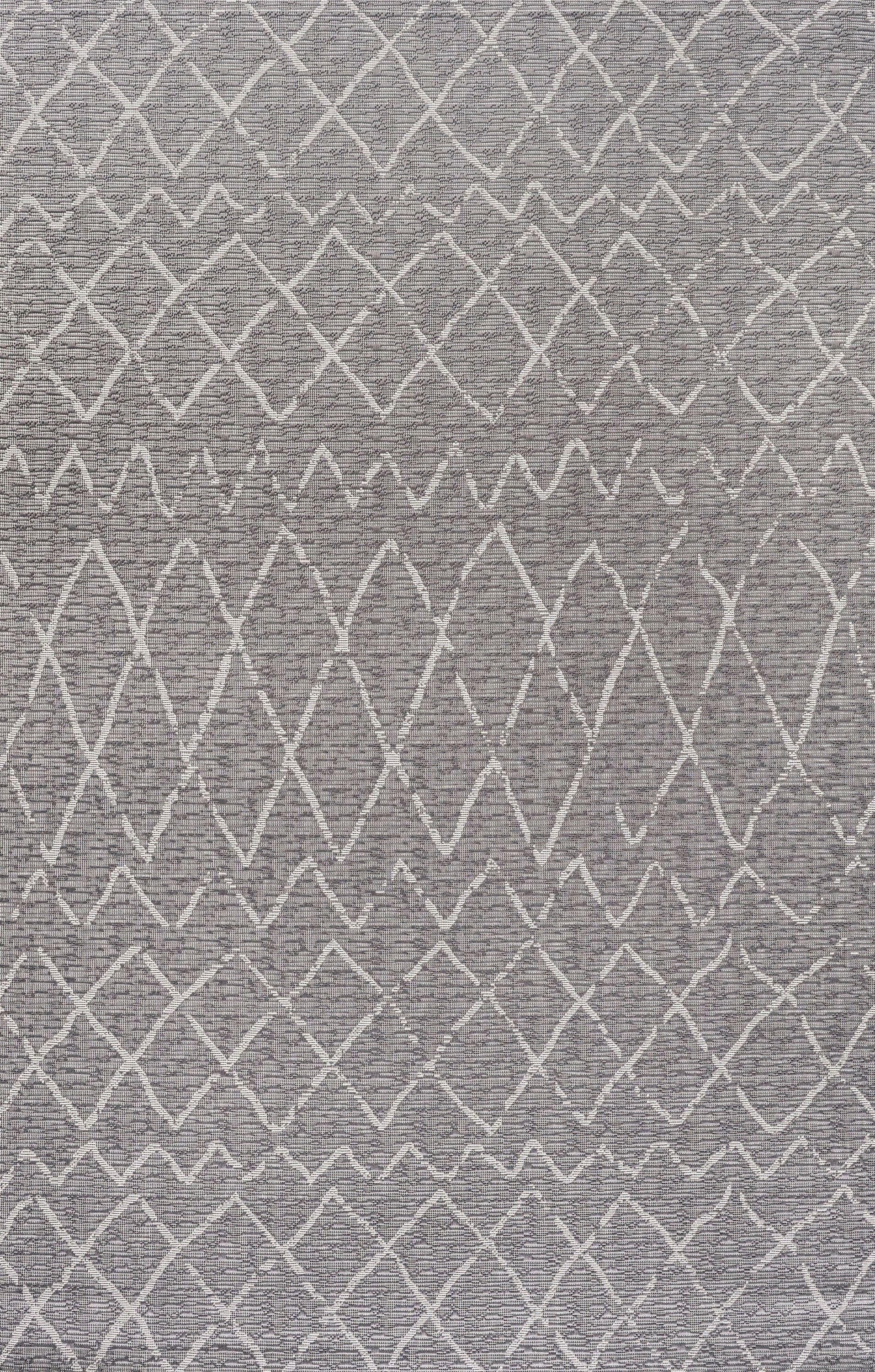 8'x10' Madaba Moroccan Trellis Indoor/Outdoor Area Rug, Gray/Cream - JONATHAN Y