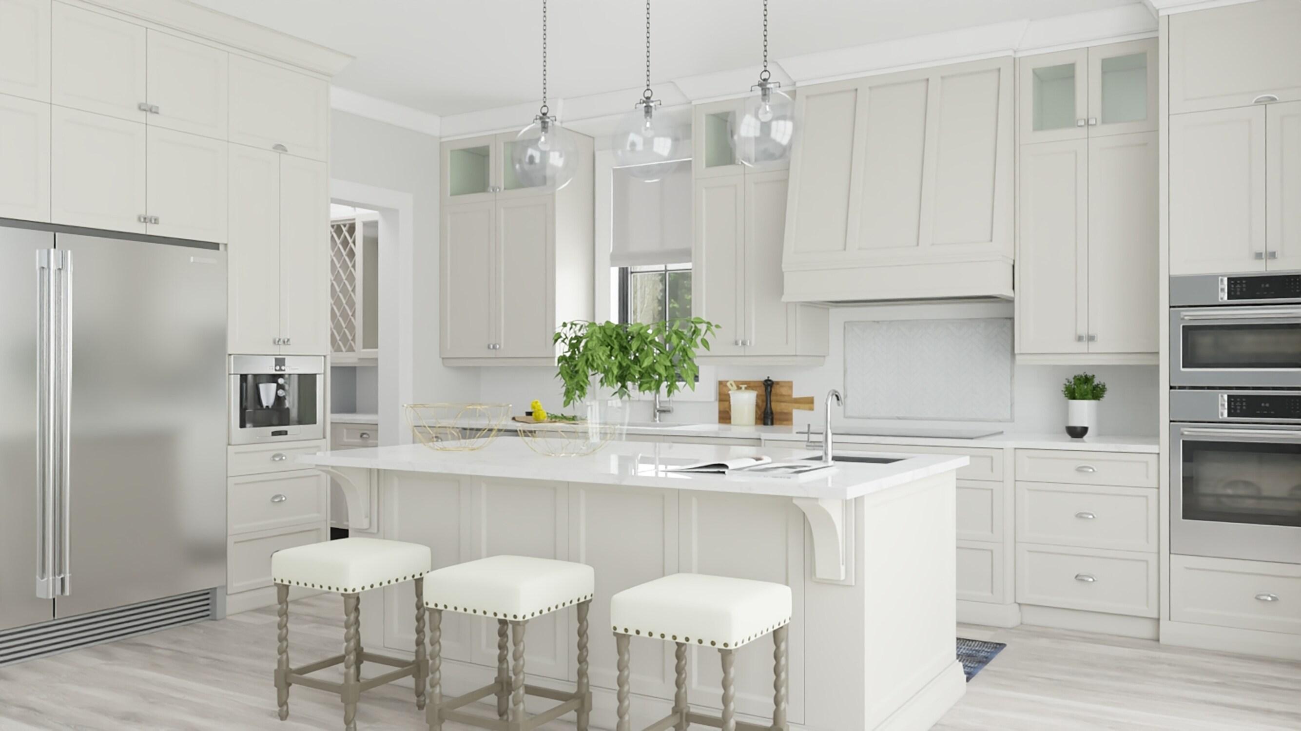 Carolina Living 24" Cadmus Counter Height Barstool Gray/Beige: Upholstered Seat, Antique Brass Nailhead Trim