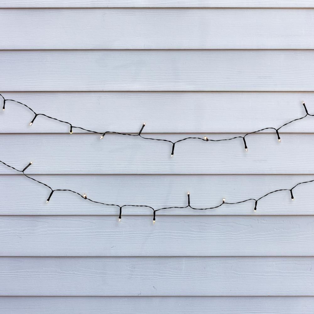 LumaBase Solar Powered Mini String Lights with 50 Soft White Bulbs