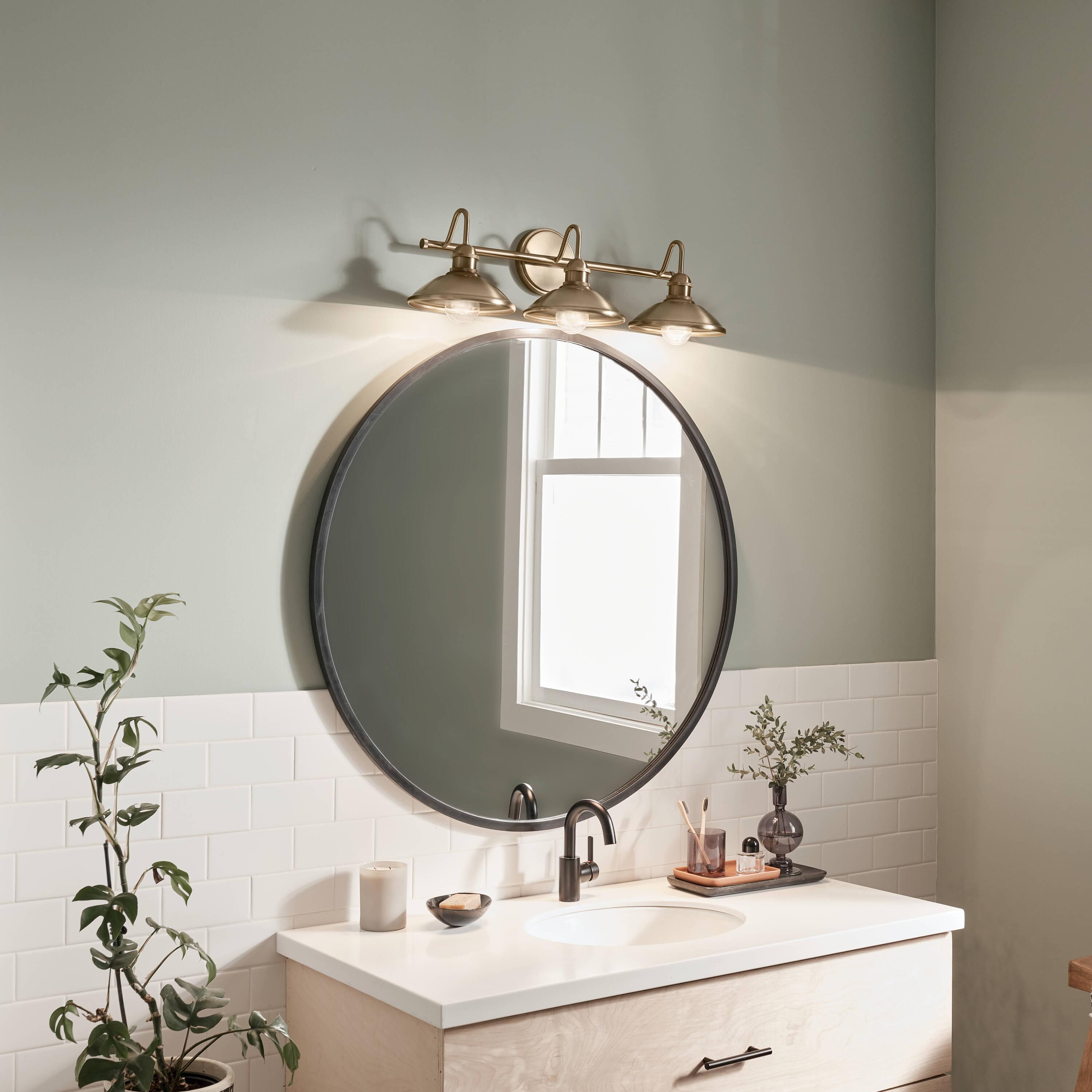 Kichler Lighting Clyde 3 - Light Vanity in  Champagne Bronze