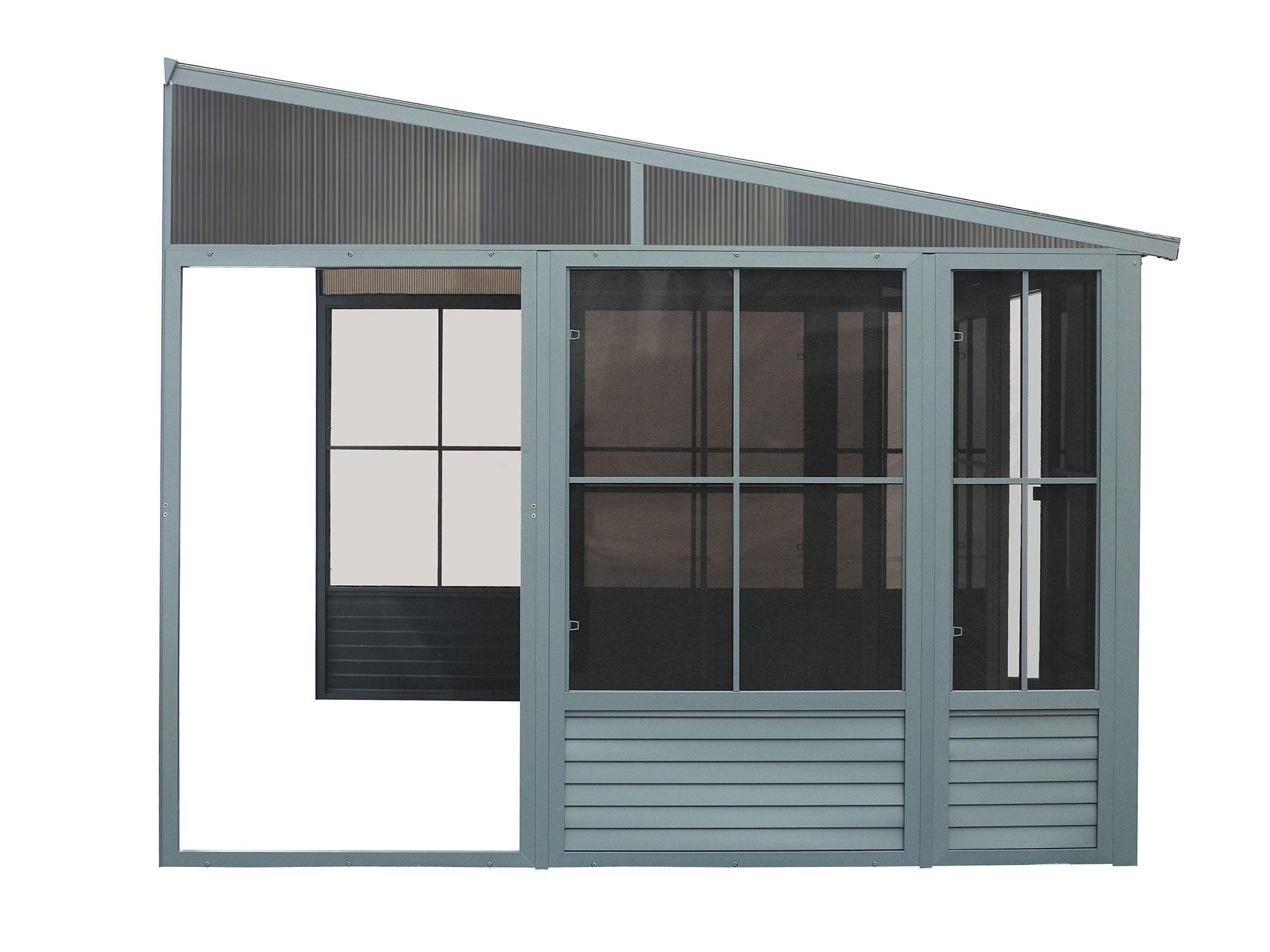 Gazebo Penguin Florence Wall-Mounted Solarium with Metal Roof