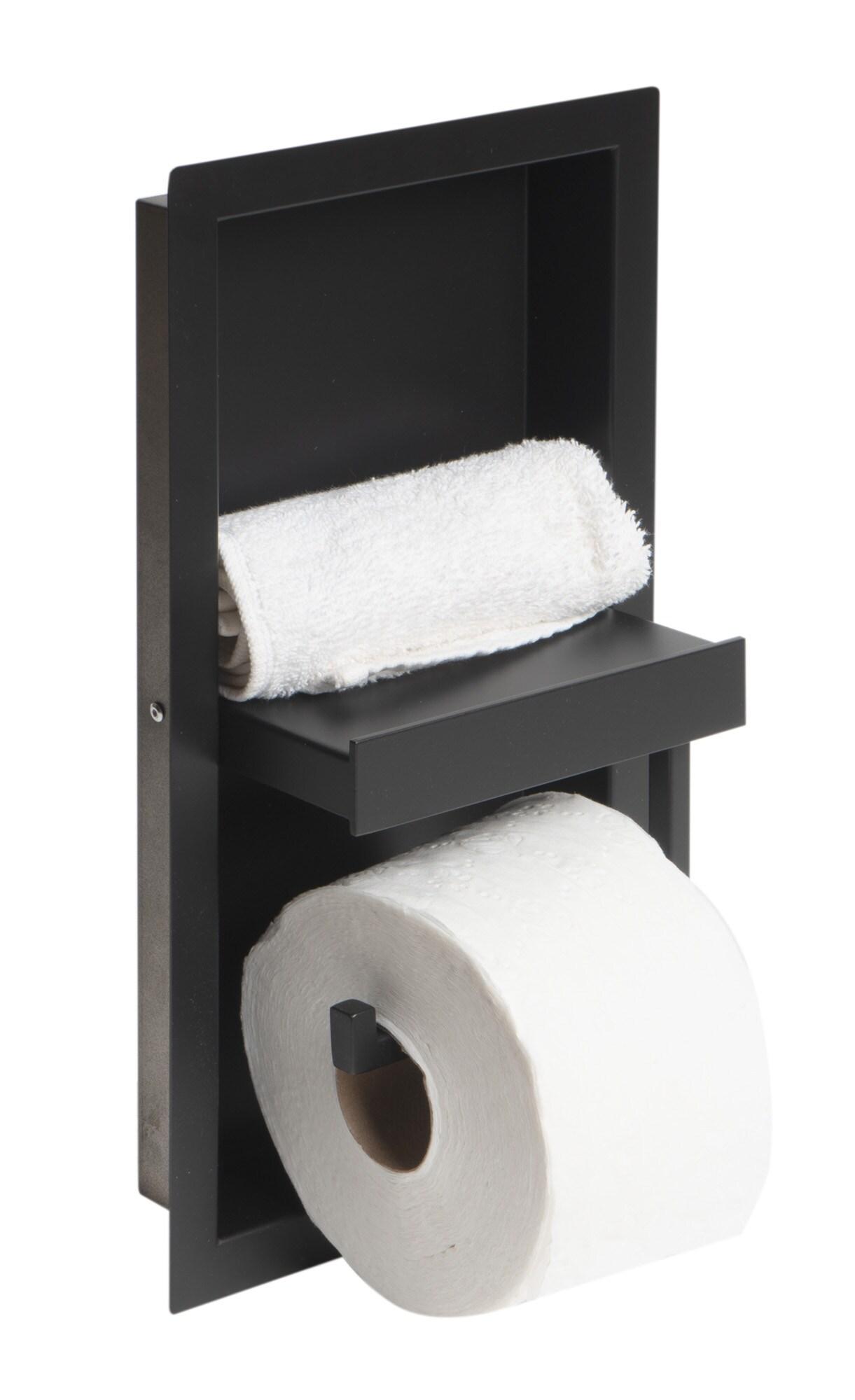 PVD Stainless Steel Recessed Toilet Paper Holder / Bathroom Niche