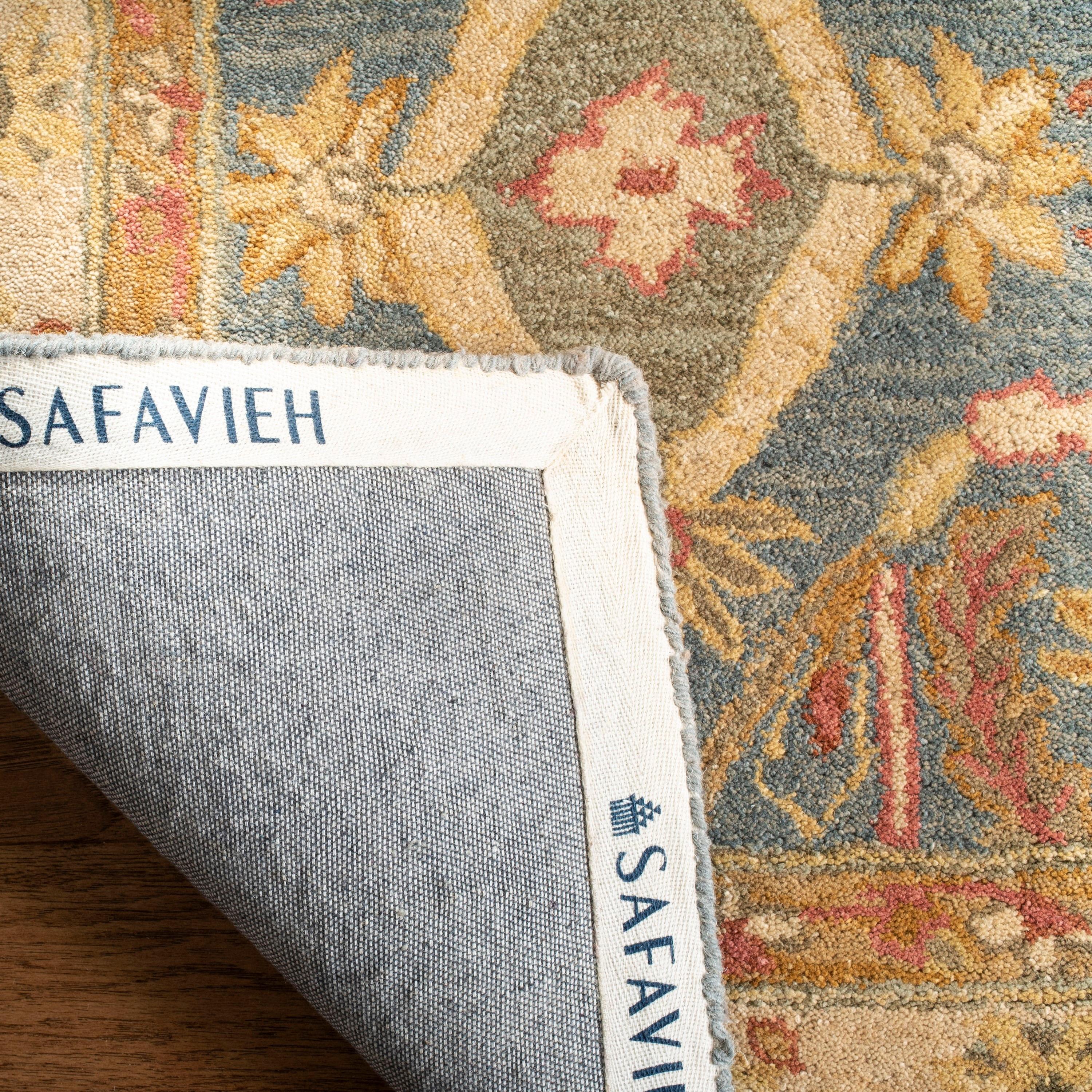 Anatolia AN544 Hand Tufted Indoor Area Rug - Light Blue/Ivory - 6'x9' - Safavieh