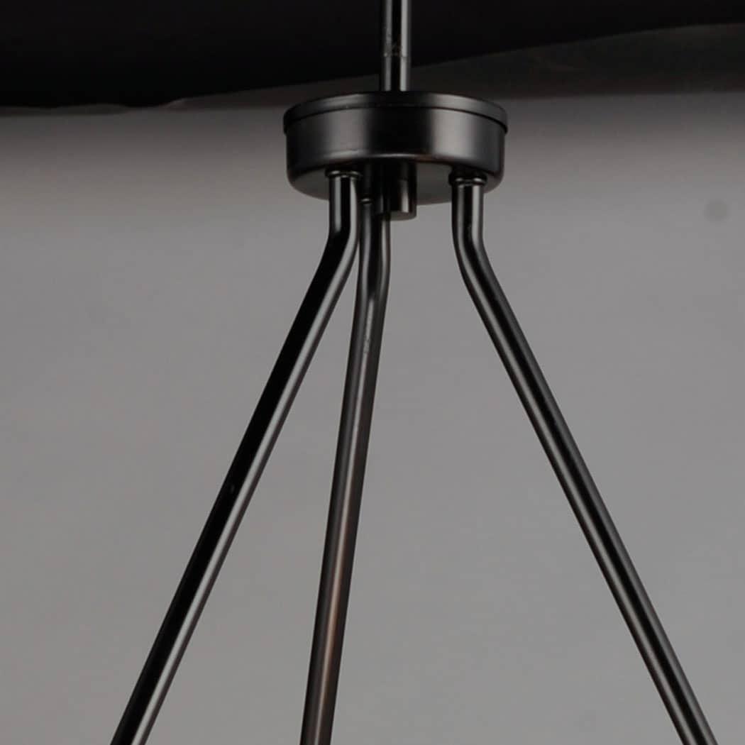 25255CLBK-Maxim Lighting-Sentinel - 6 Light Chandelier-22.75 Inches Tall and 24 Inches Wide-Black Finish    -Traditional Installation