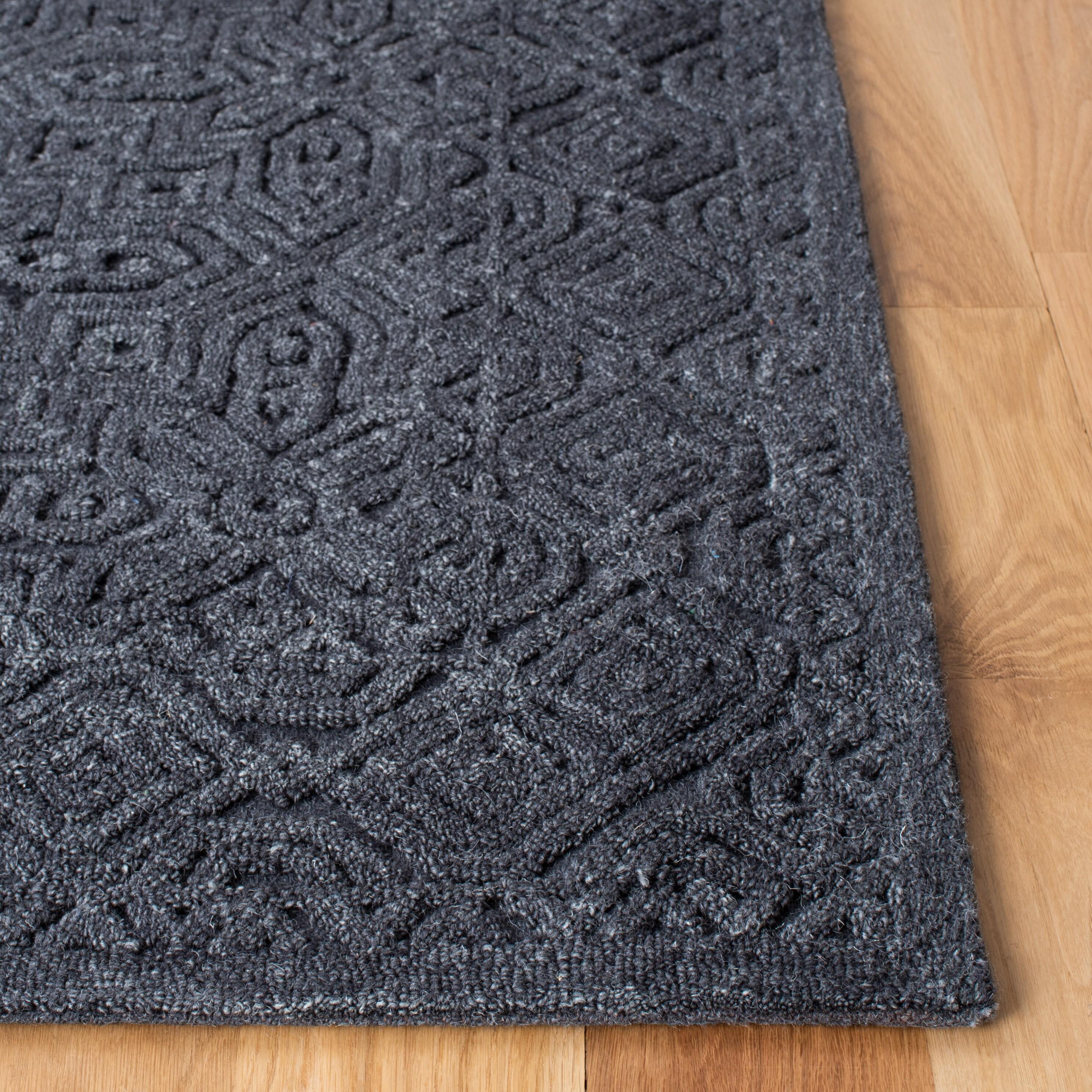Textural TXT101 Hand Tufted Area Rug - Charcoal - 5'x8' - Safavieh.