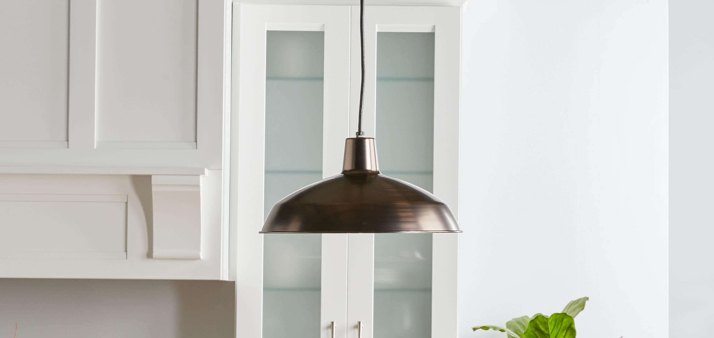 Progress Lighting, Sanabria, 1-Light, Pendant, Venetian Bronze, Spun Metal Shade