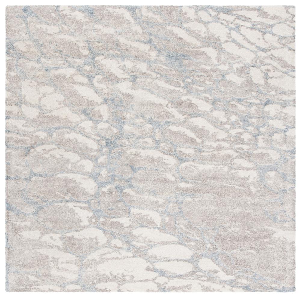 Restoration Vintage RVT112 Hand Tufted Indoor Area Rug - 6'x6' - Light Brown/Ivory - Safavieh