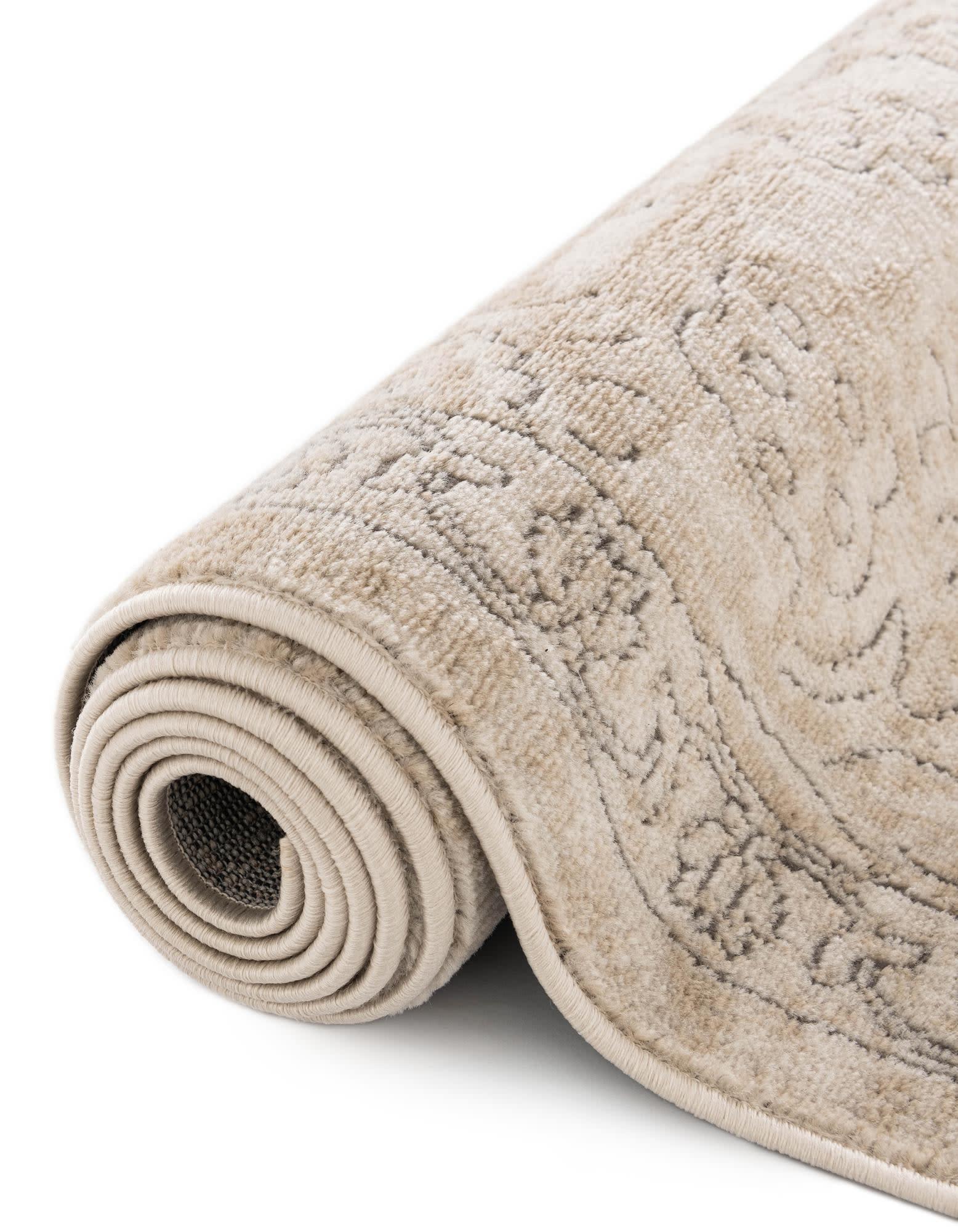 Unique Loom Portland Collection Area Rug - Albany (10' x 14' 1" Rectangle Ivory/Beige)