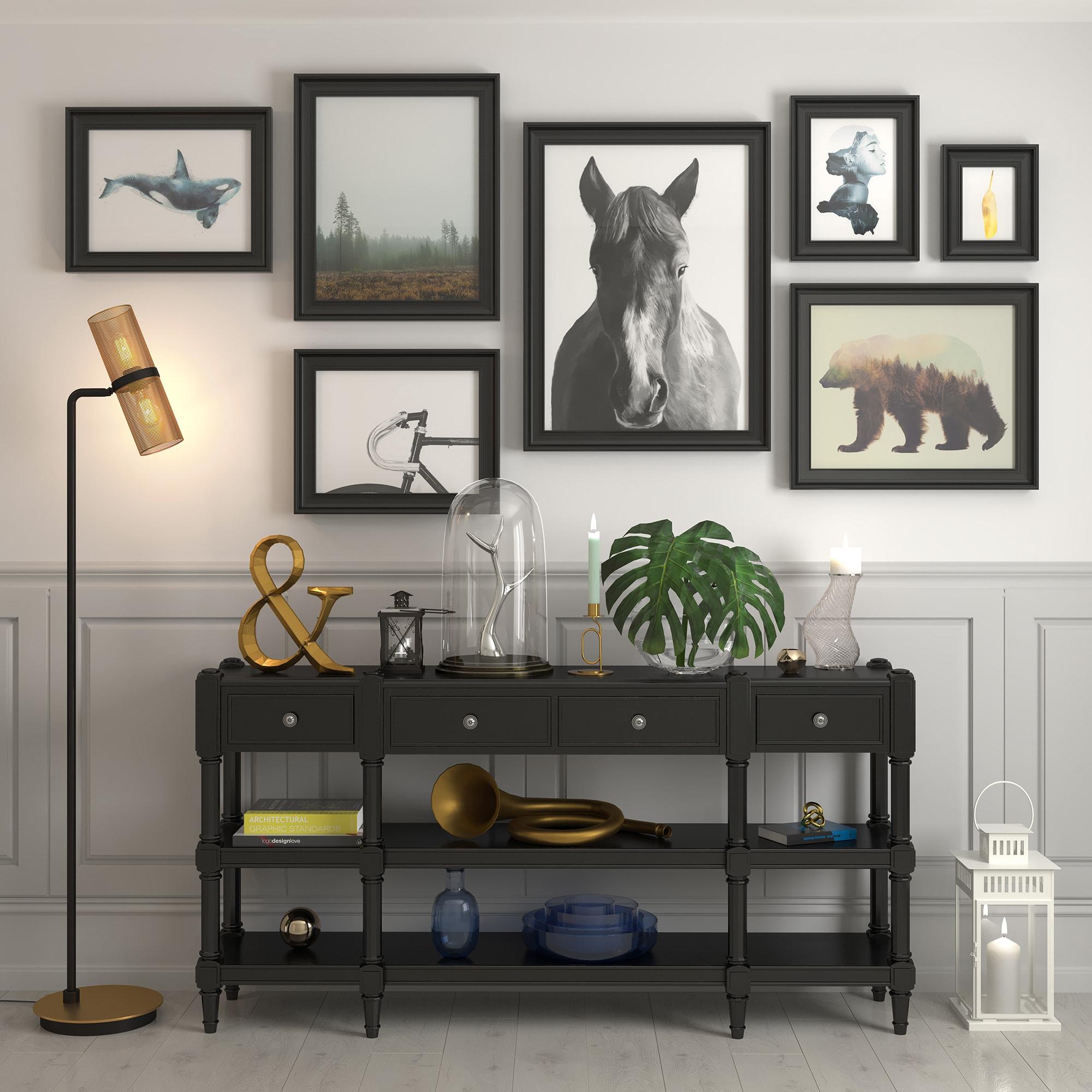 Evelyn&Zoe Industrial Metal Floor Lamp