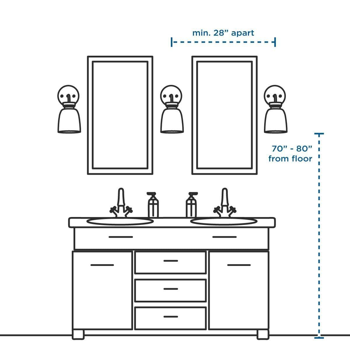 Steel LED Flush Mounted Sconce