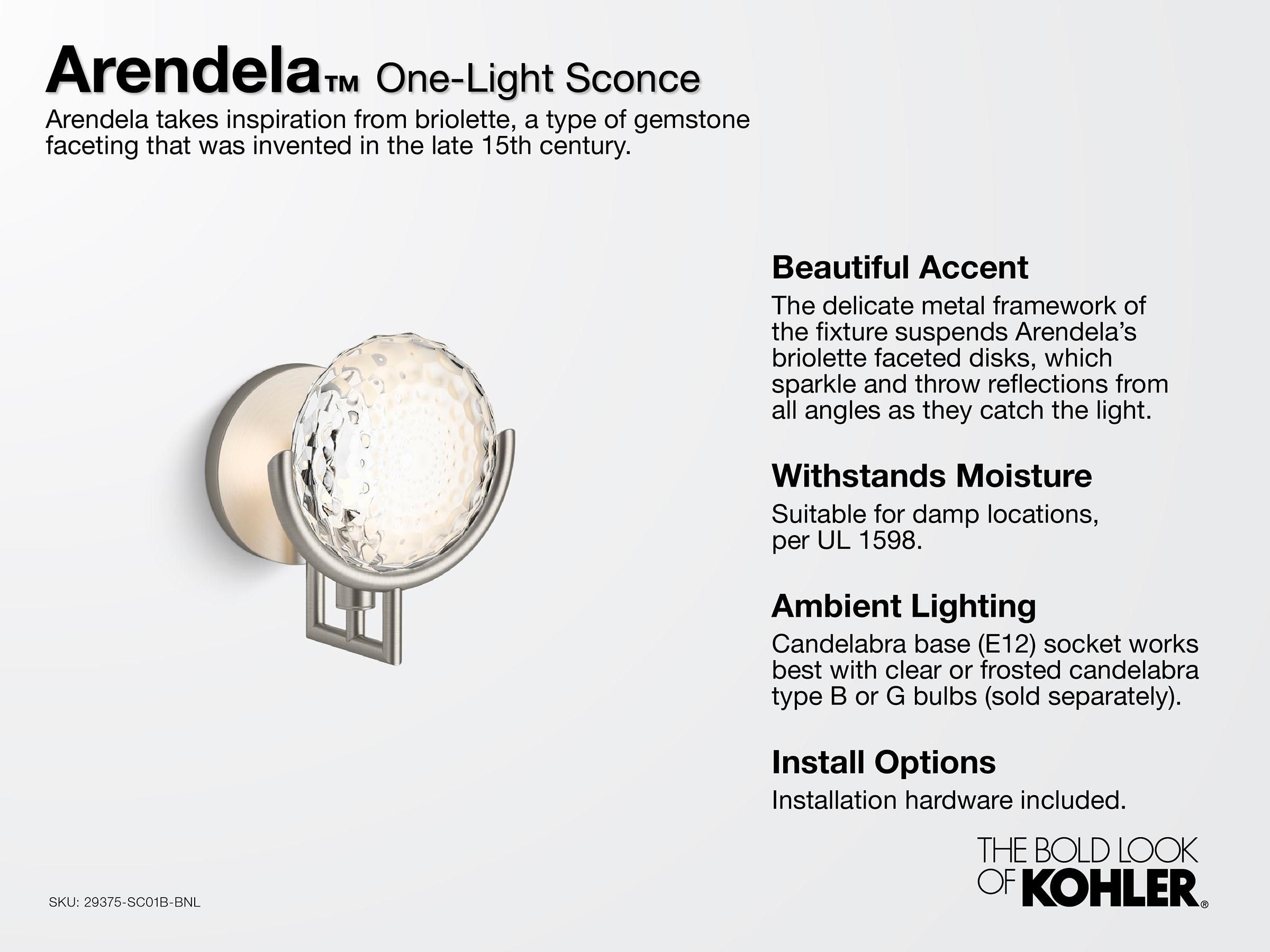 Arendela 1 - Light Vanity Light