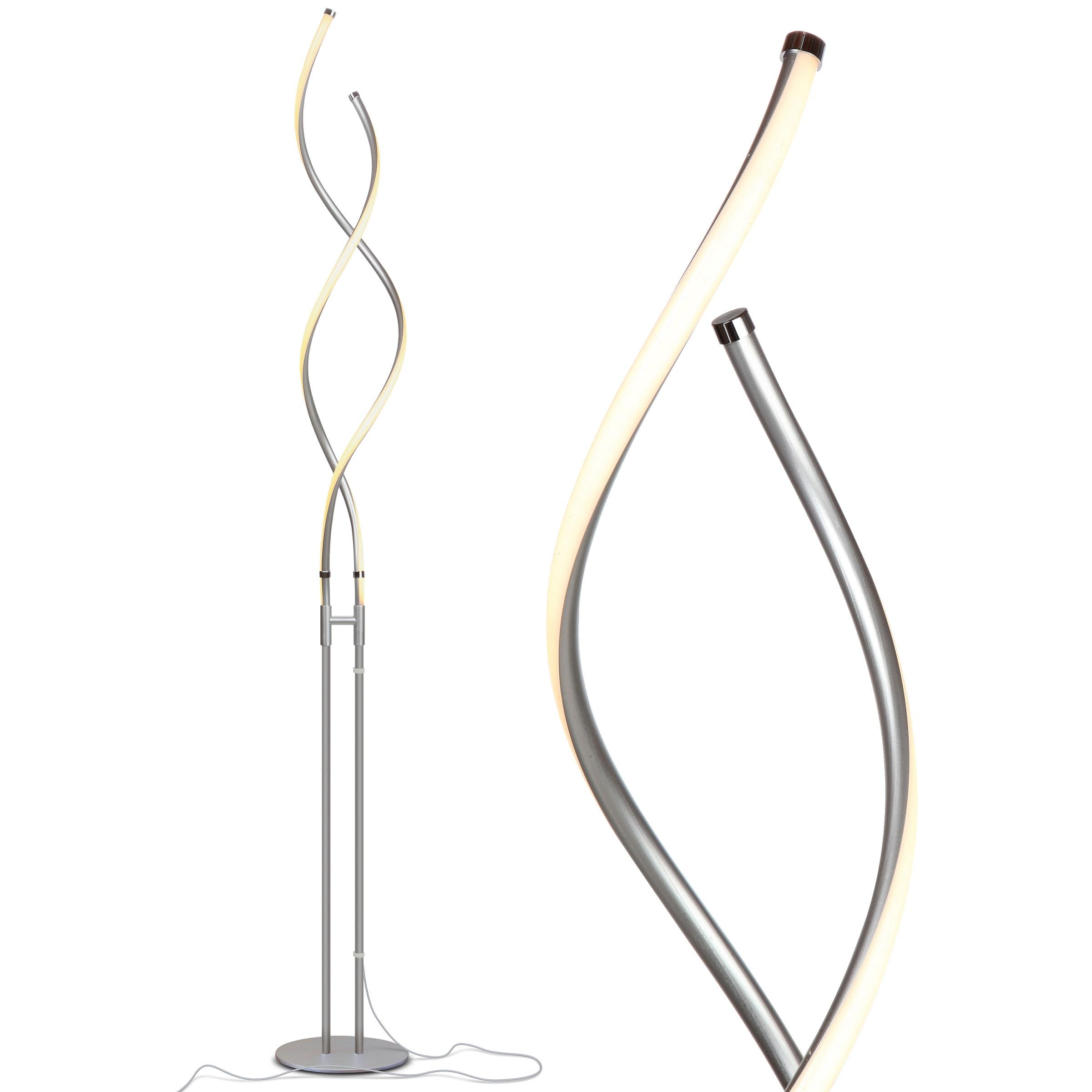 Brightech Embrace 60 in. Industrial 2-Light LED Energy Efficient Floor Lamp