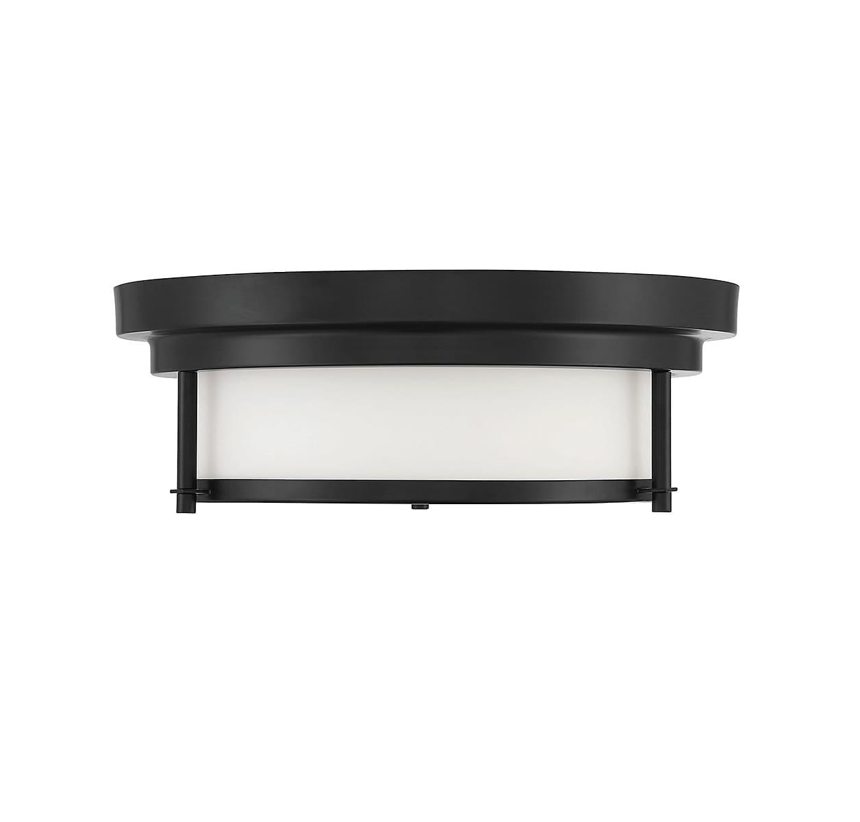 Trade Winds Lighting 2-Light Ceiling Light In Matte Black