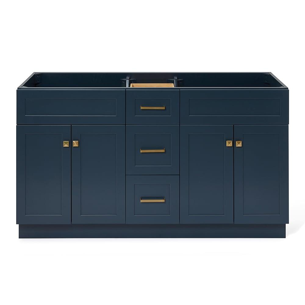 Ariel F060d-Bc Hamlet 60" Double Free Standing Vanity Cabinet Only - Blue