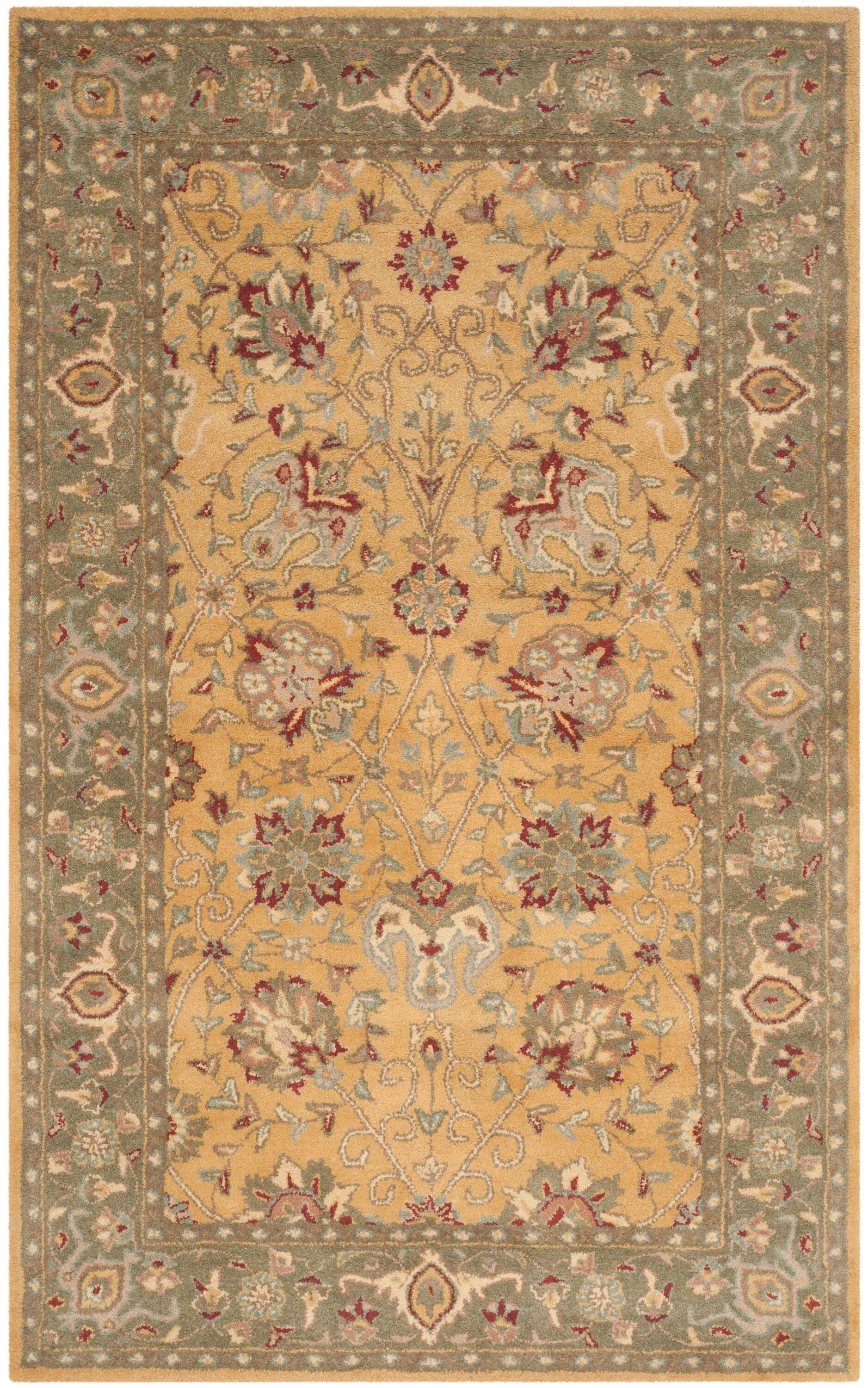 Antiquity AT21 Hand Tufted Indoor Area Rug - Gold - 6'x9' - Safavieh