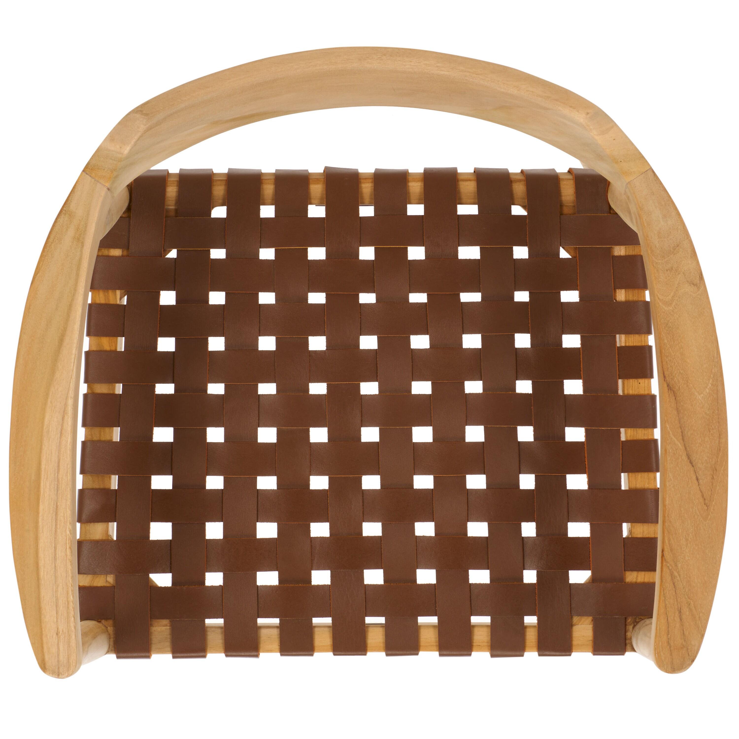 Amycus Accent Chair - ACH1202 - Light Honey/Natural Teak - Safavieh