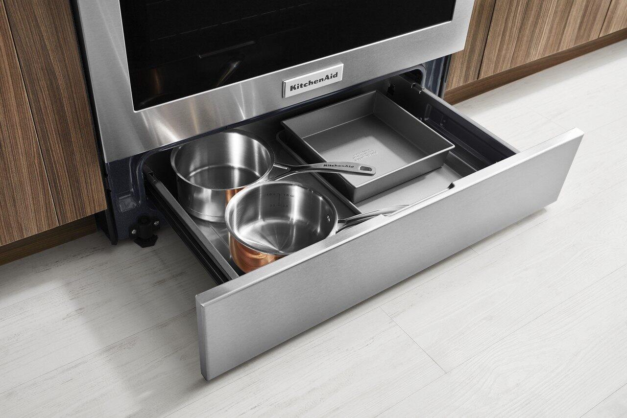 KitchenAid 30" Black Stainless Electric Convection Range with Sabbath Mode