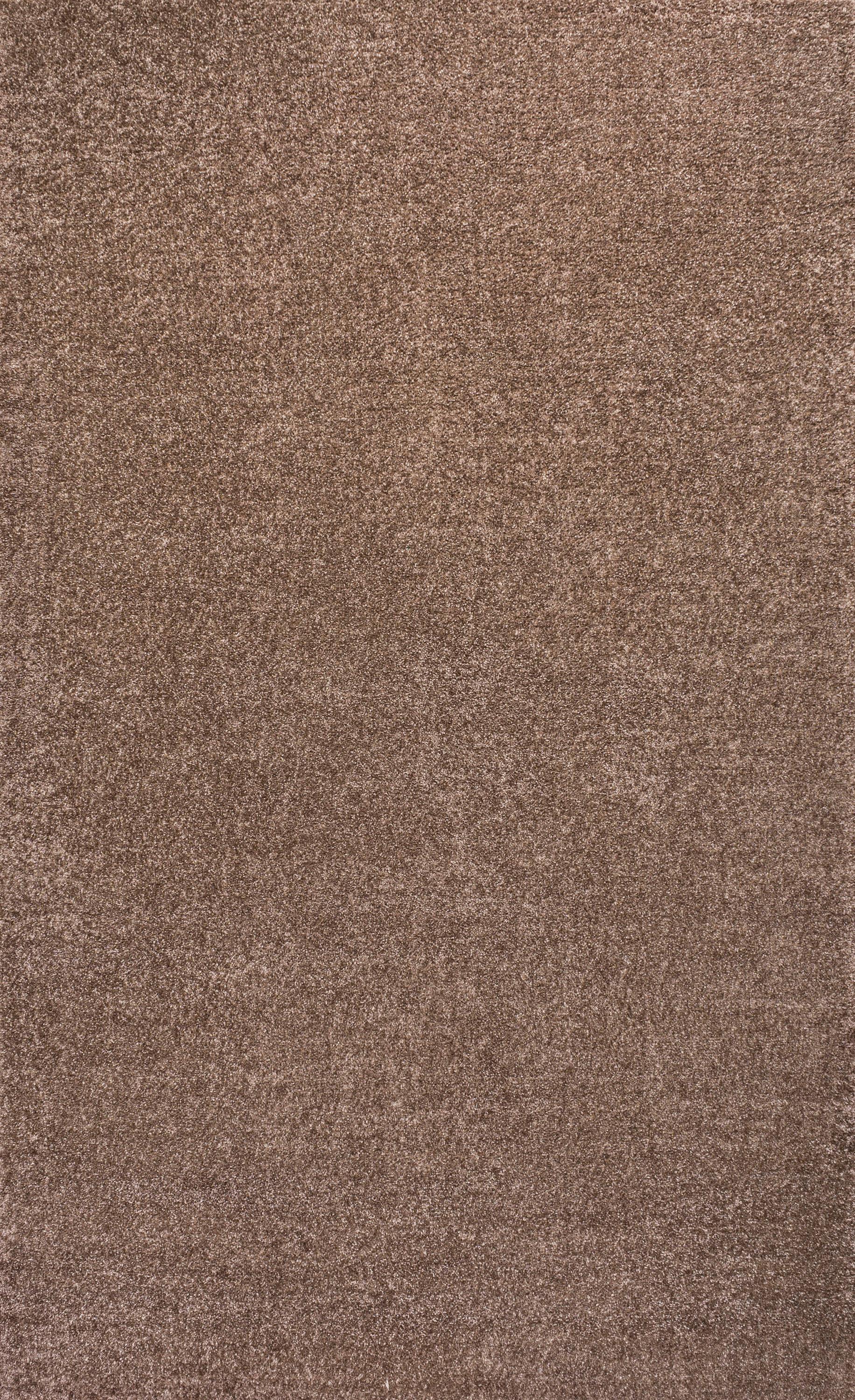 9' x 12' Haze Solid Low-Pile Area Rug, Brown - JONATHAN Y