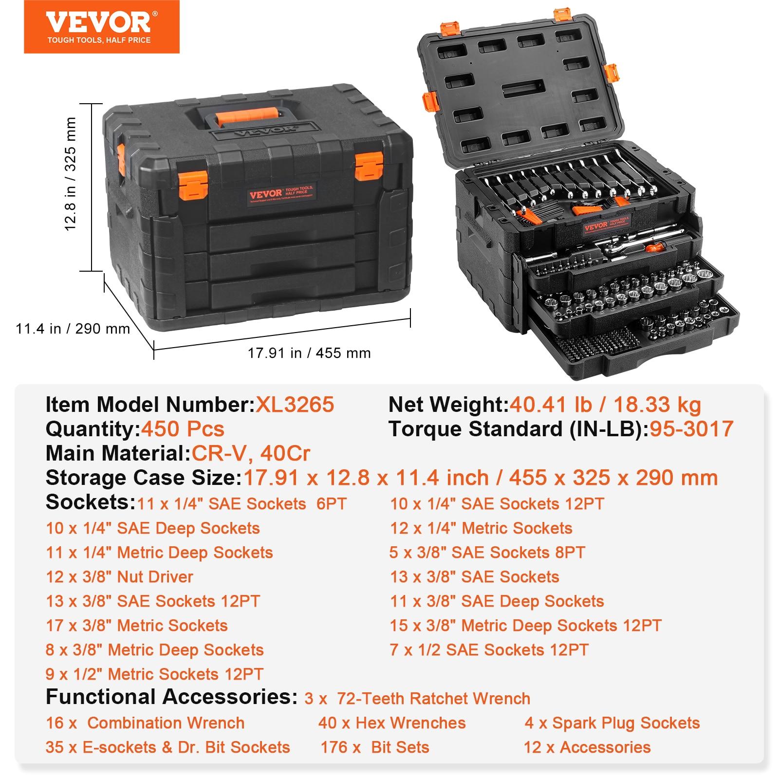 VEVOR 18" Tool Box